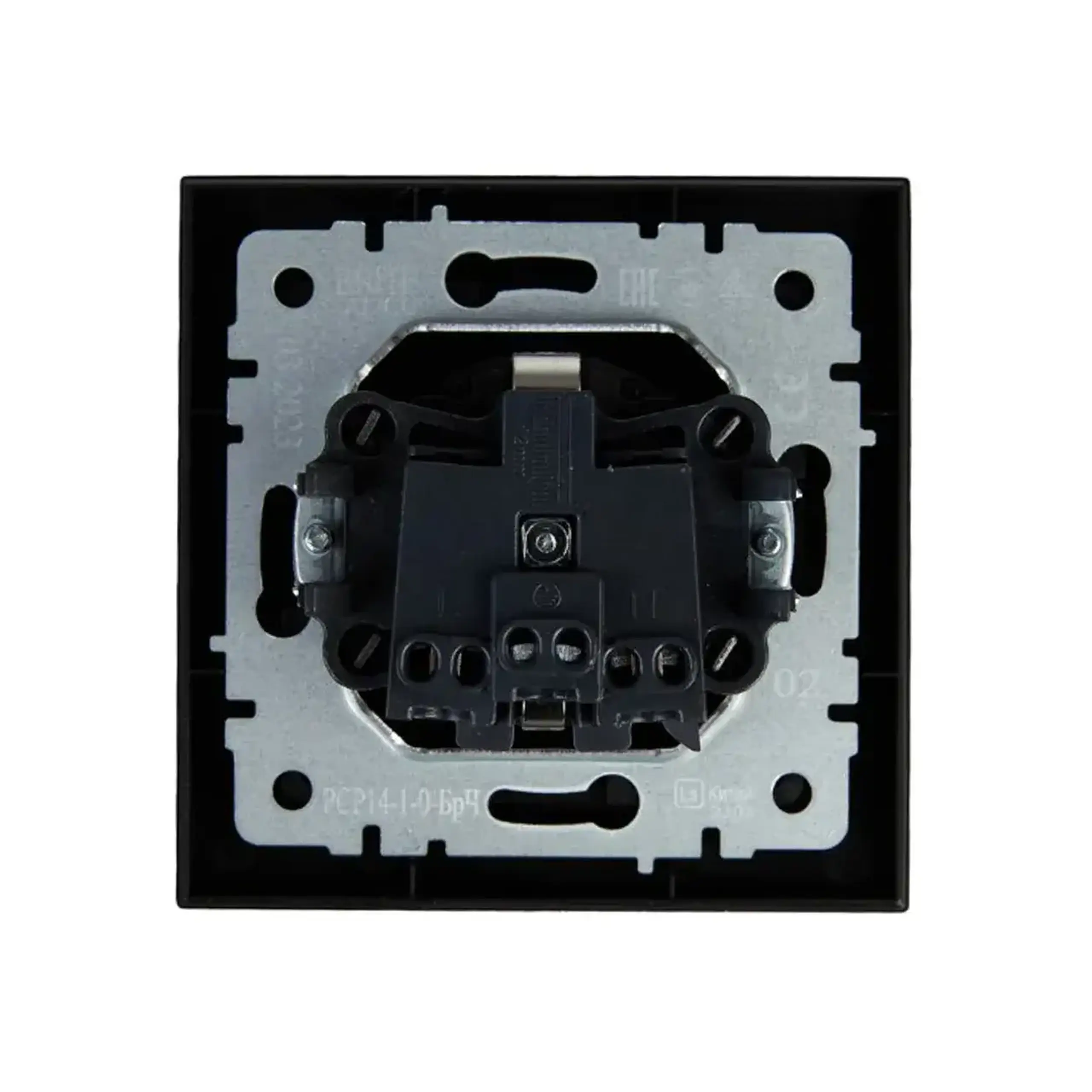 Priză cu împământare și obturator BRITE 16 A 220 - 240 V Negru IEK