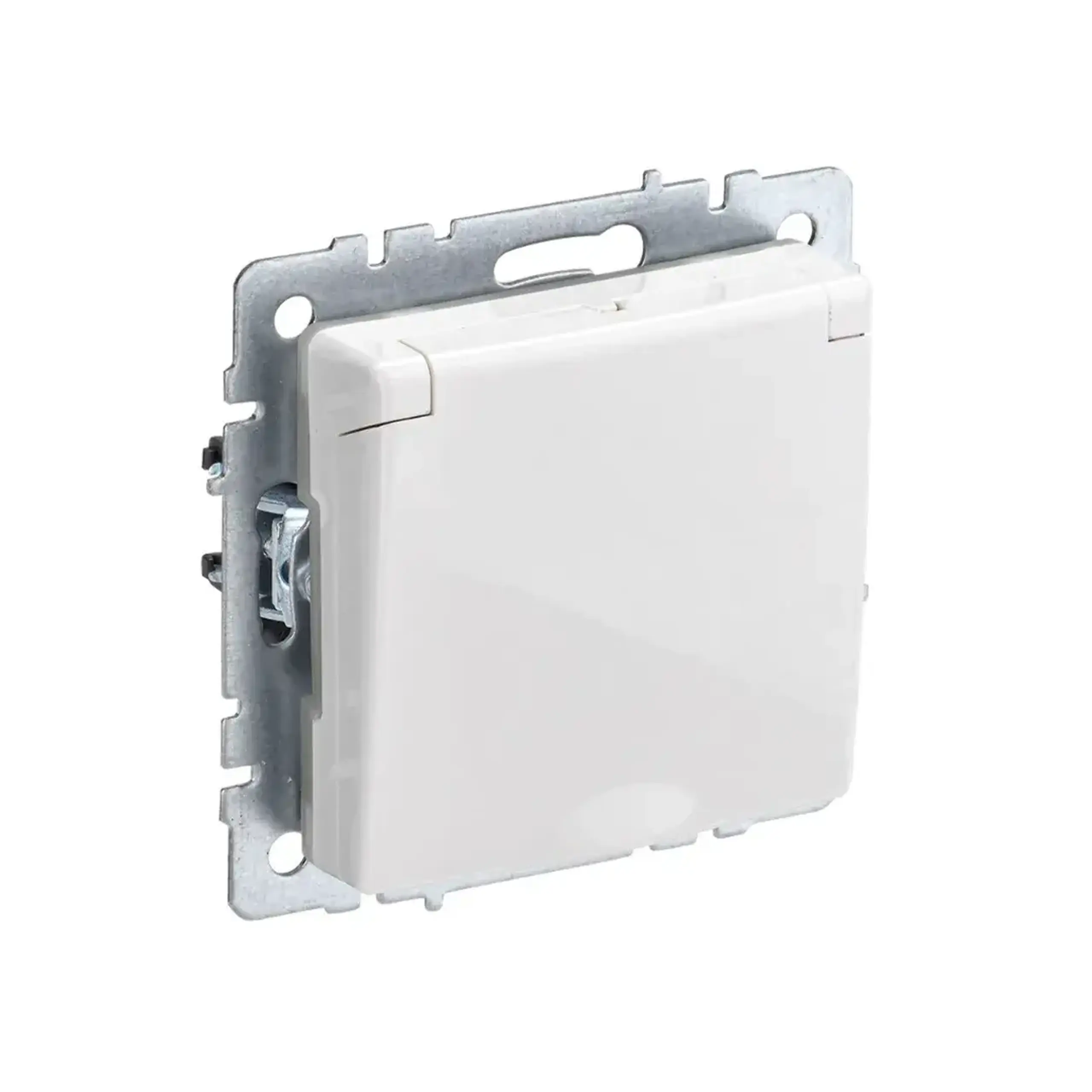 Priză cu obturator și capac BRITE 16 A 220 - 240 V Alb IEK - Culoare Alb