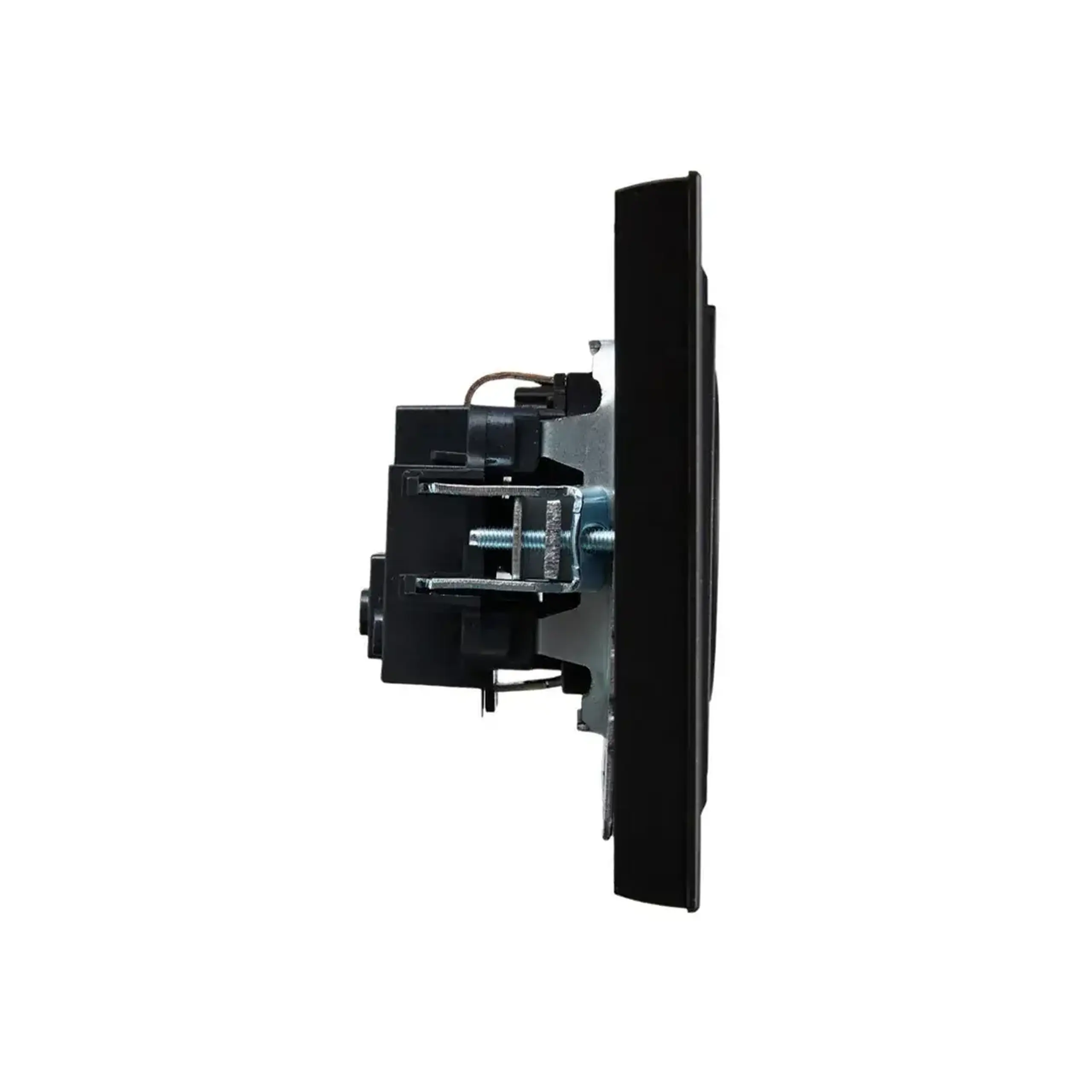 Priză cu împământare și obturator BRITE 16 A 220 - 240 V Negru IEK