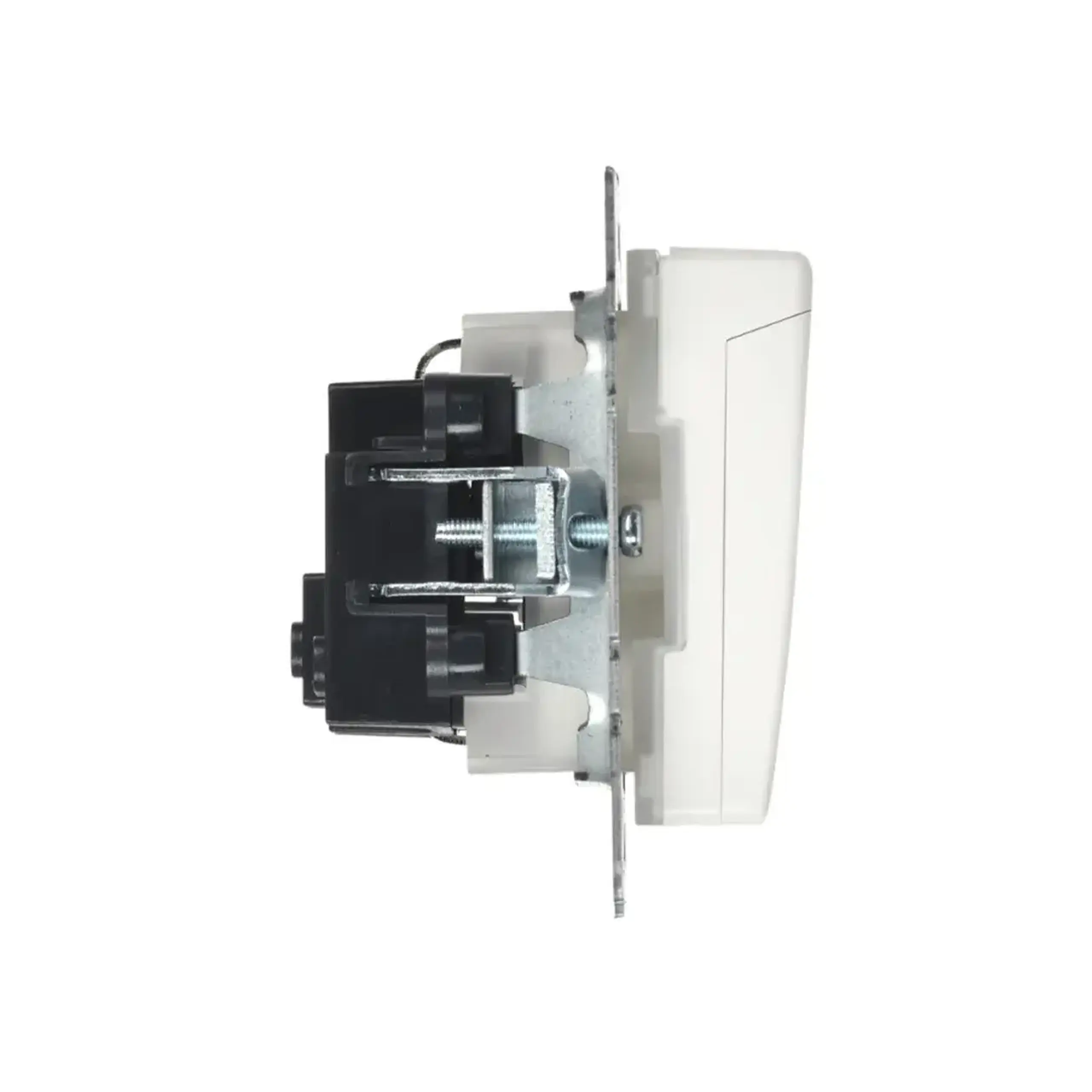 Priză cu obturator și capac BRITE 16 A 220 - 240 V Alb IEK