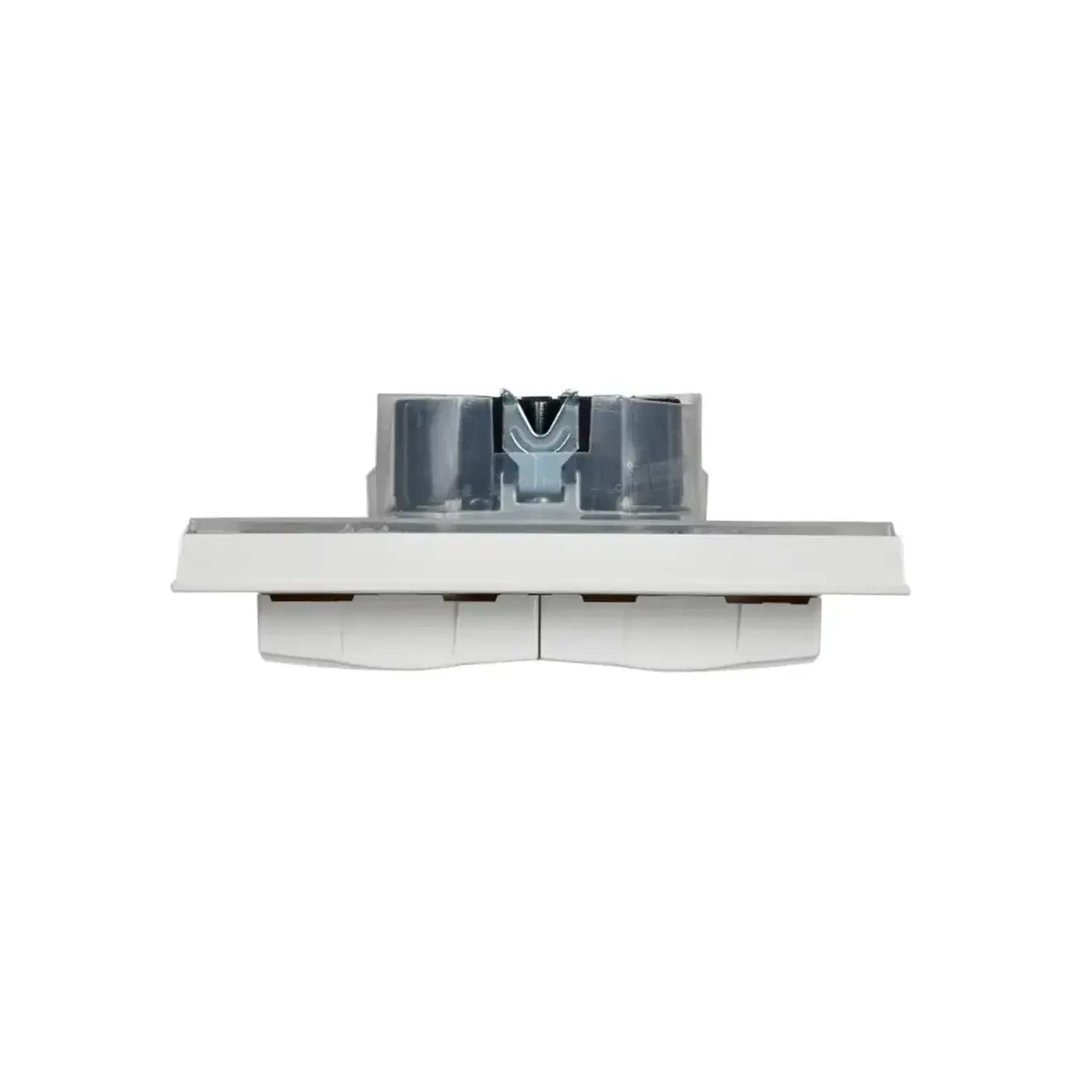 Priză dublă cu capac BRITE 16 A 220 - 240 V Alb IEK