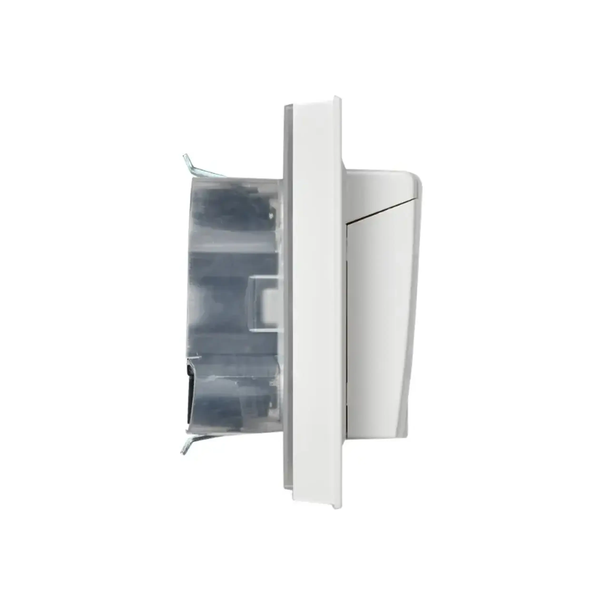 Priză dublă cu capac BRITE 16 A 220 - 240 V Alb IEK
