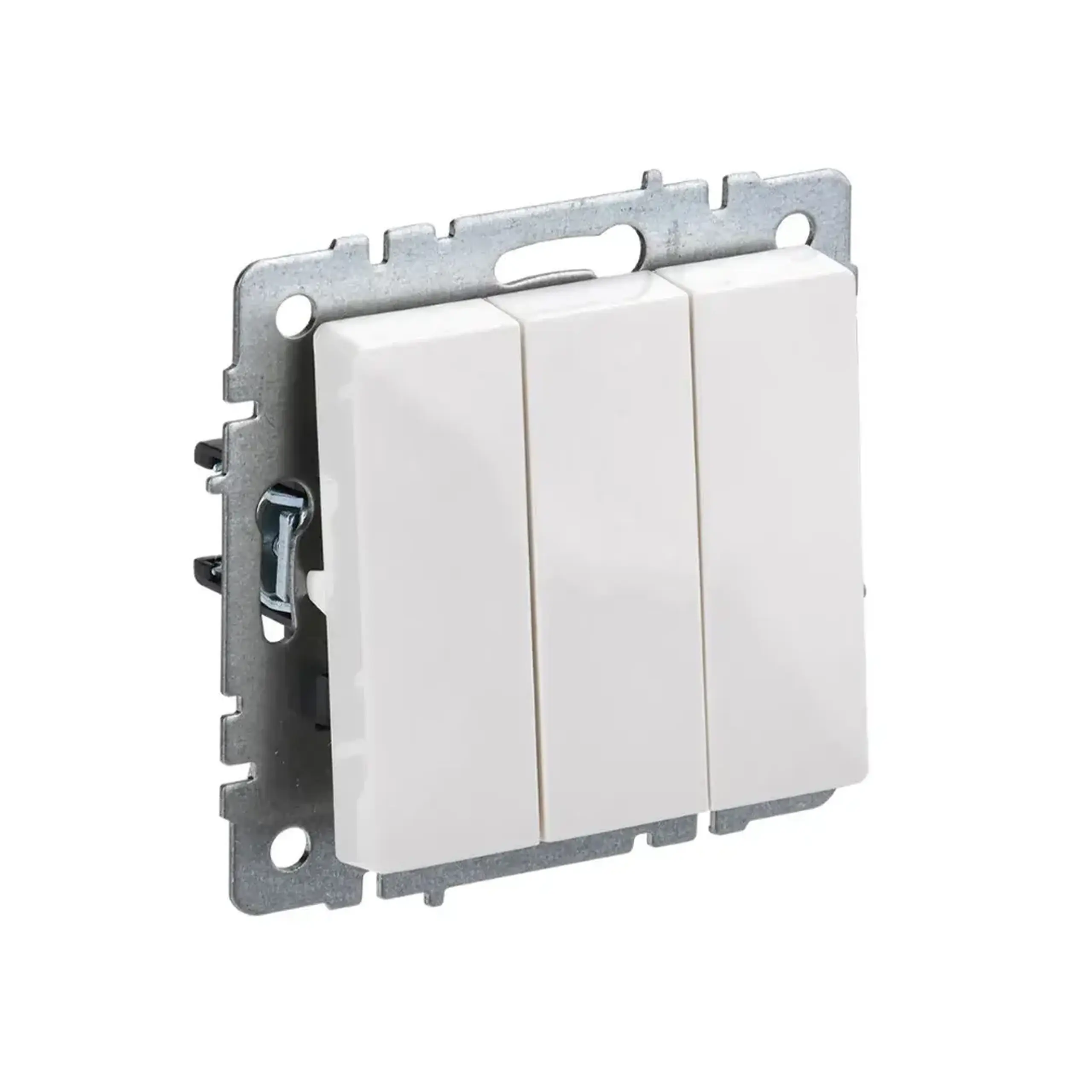 Întrerupător triplu BRITE 10 A 220 - 240 V Alb IEK - Culoare Alb