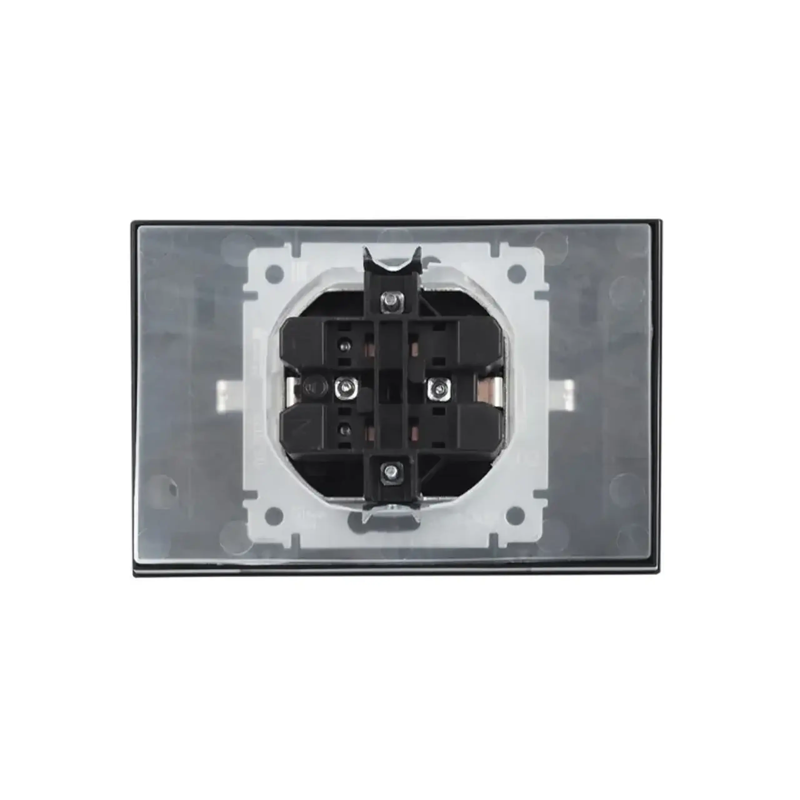 Priză dublă cu capac BRITE 16 A 220 - 240 V Negru IEK