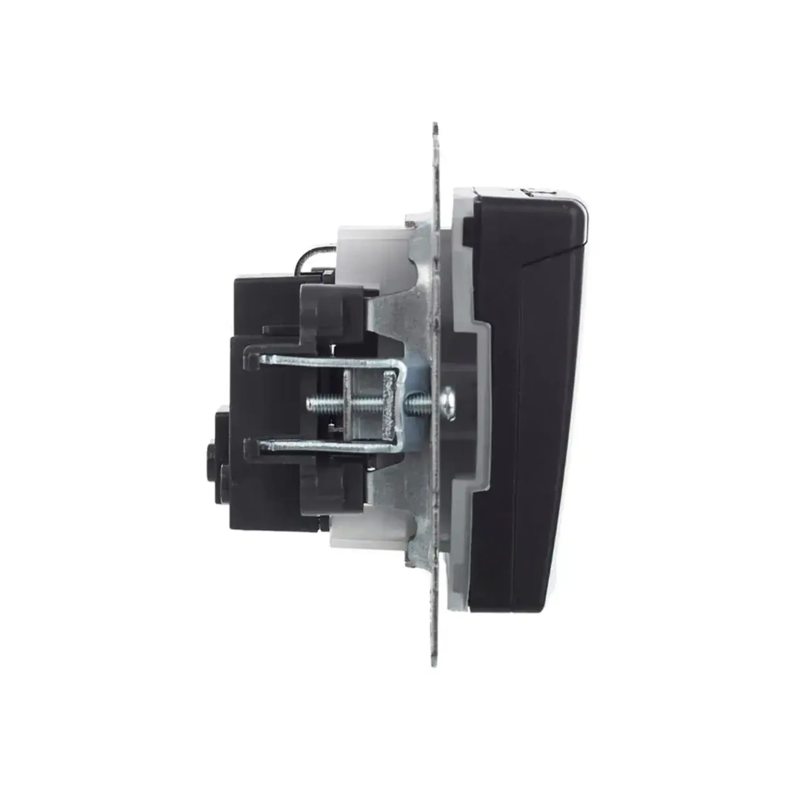 Priză cu obturator și capac BRITE 16 A 220 - 240 V Negru IEK