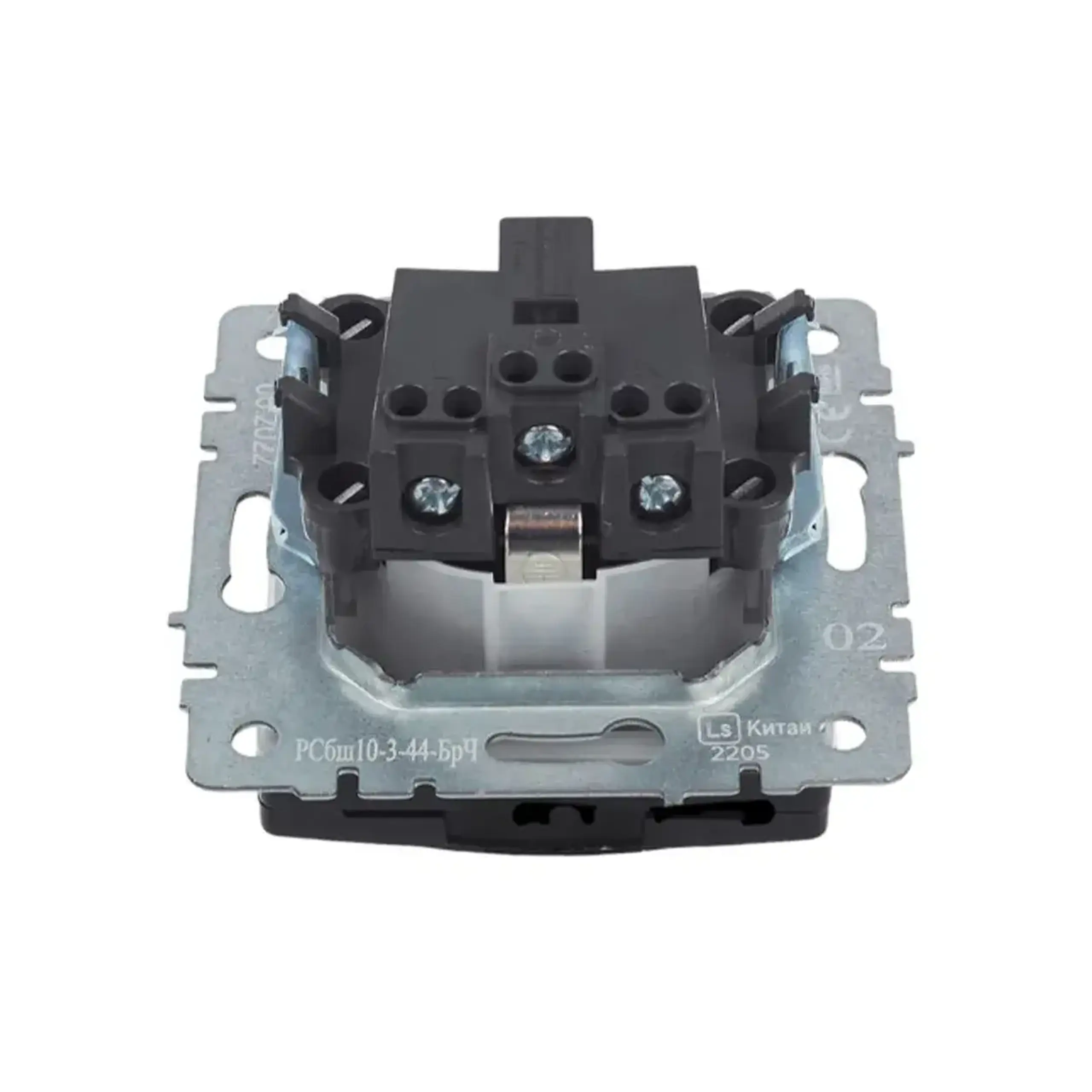 Priză cu obturator și capac BRITE 16 A 220 - 240 V Negru IEK