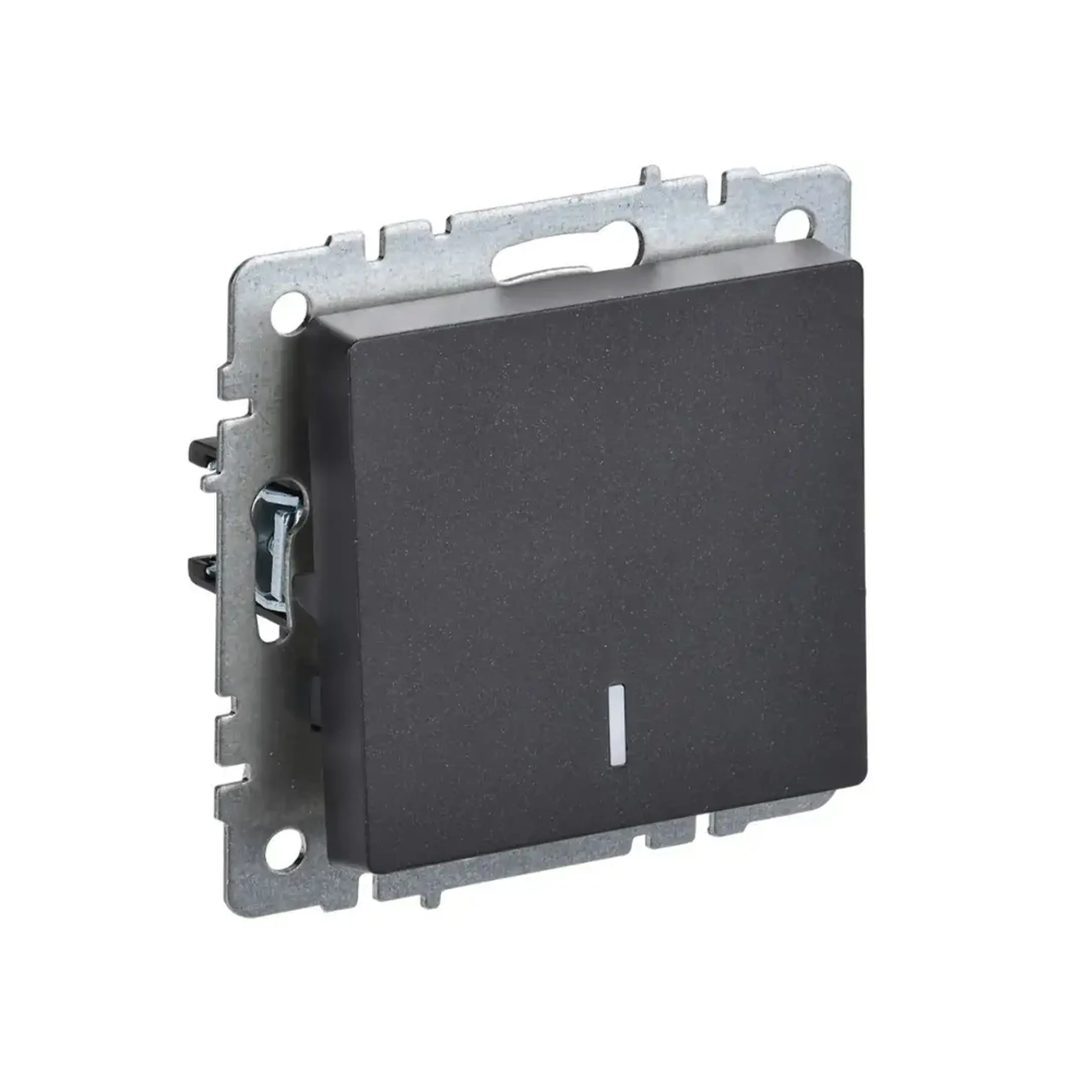 Întrerupător cu indicator BRITE 10 A 220 - 240 V Alb IEK - Culoare Negru