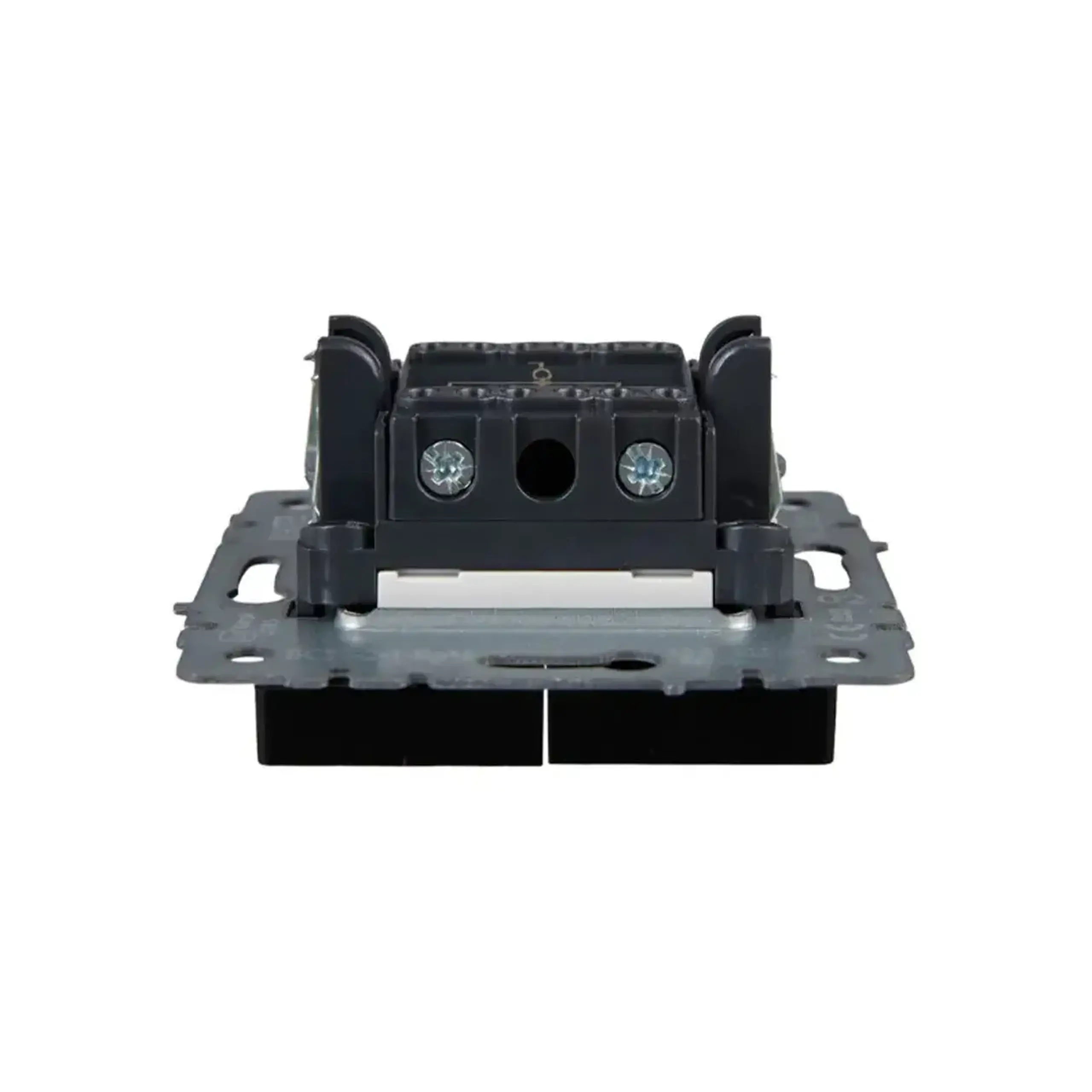 Întrerupător dublu cu indicator BRITE 10 A 220 - 240 V Negru IEK