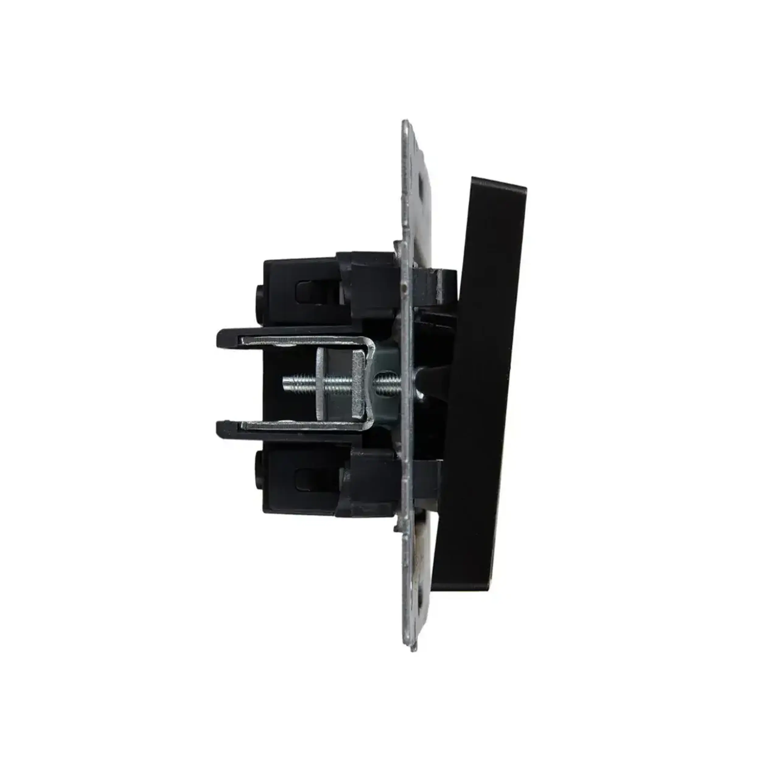 Întrerupător dublu cu indicator BRITE 10 A 220 - 240 V Negru IEK