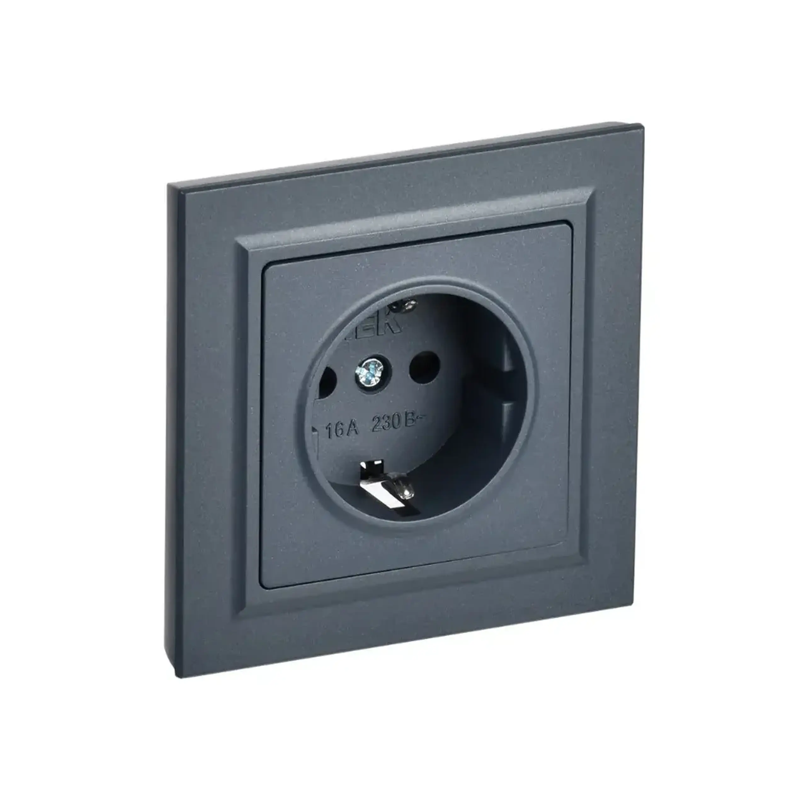 Priză cu împământare și obturator BRITE 16 A 220 - 240 V Marengo IEK