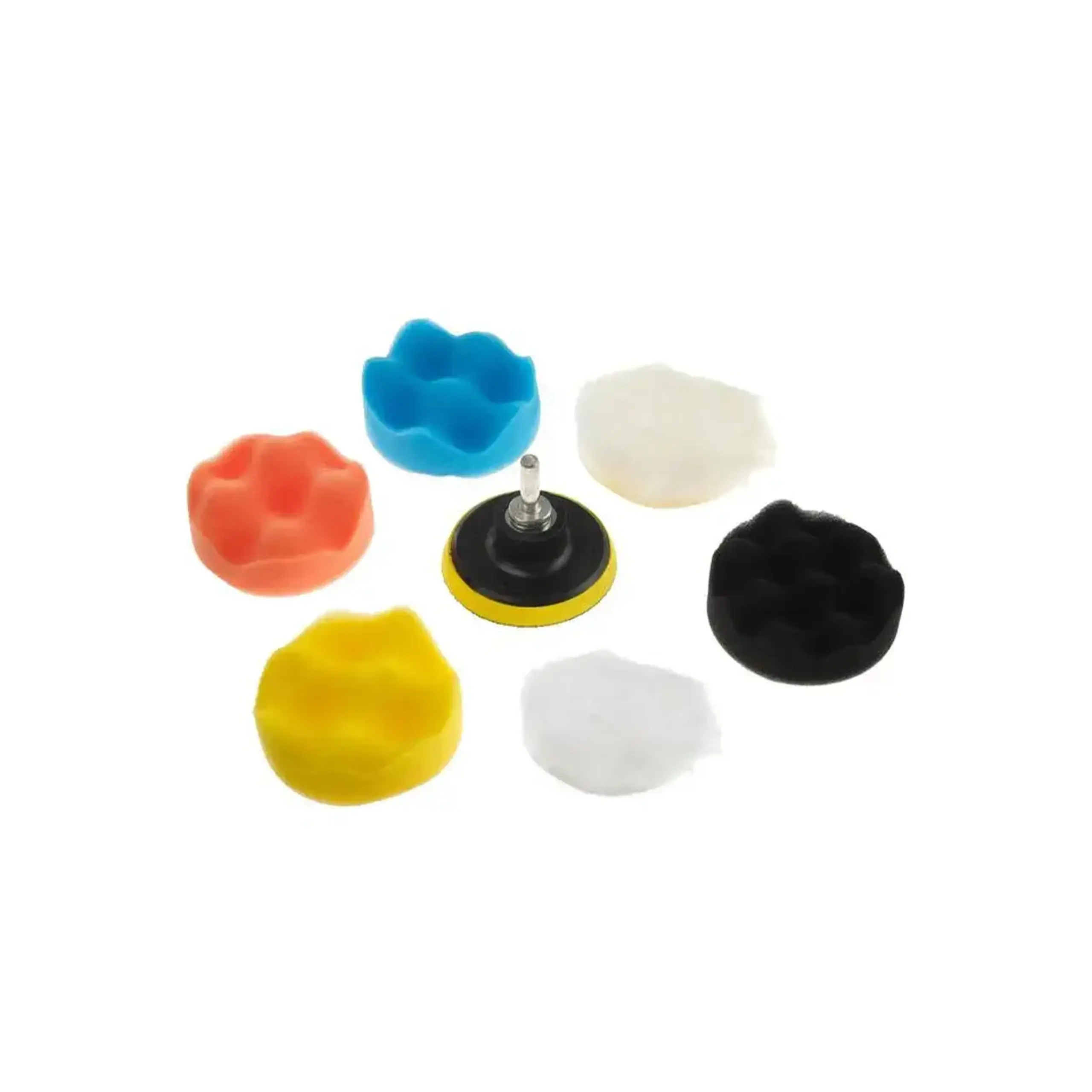 Set discuri de șlefuire și lustruire 76 mm 7 buc.