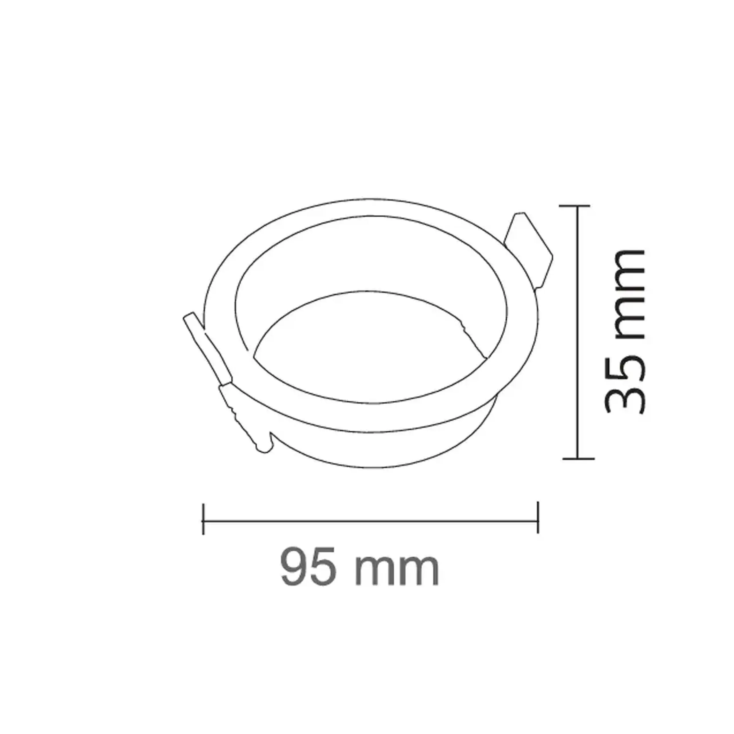 Corp de iluminat ANEMON-1 fără dulie (MR16) 220 - 240 V IP20 Horoz - Alb ANEMON-1