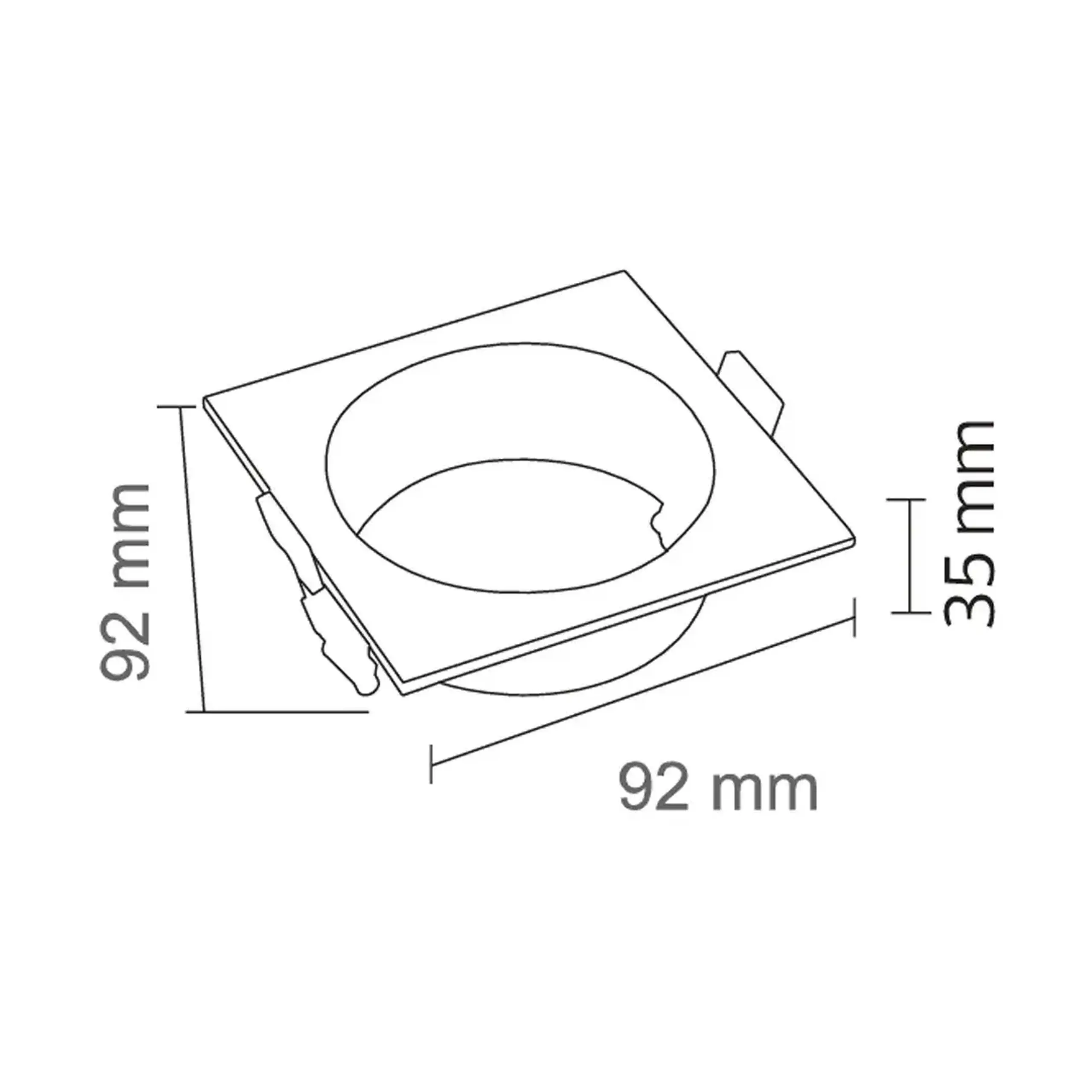 Corp de iluminat ANEMON-1 fără dulie (MR16) 220 - 240 V IP20 Horoz - Negru ANEMON-2