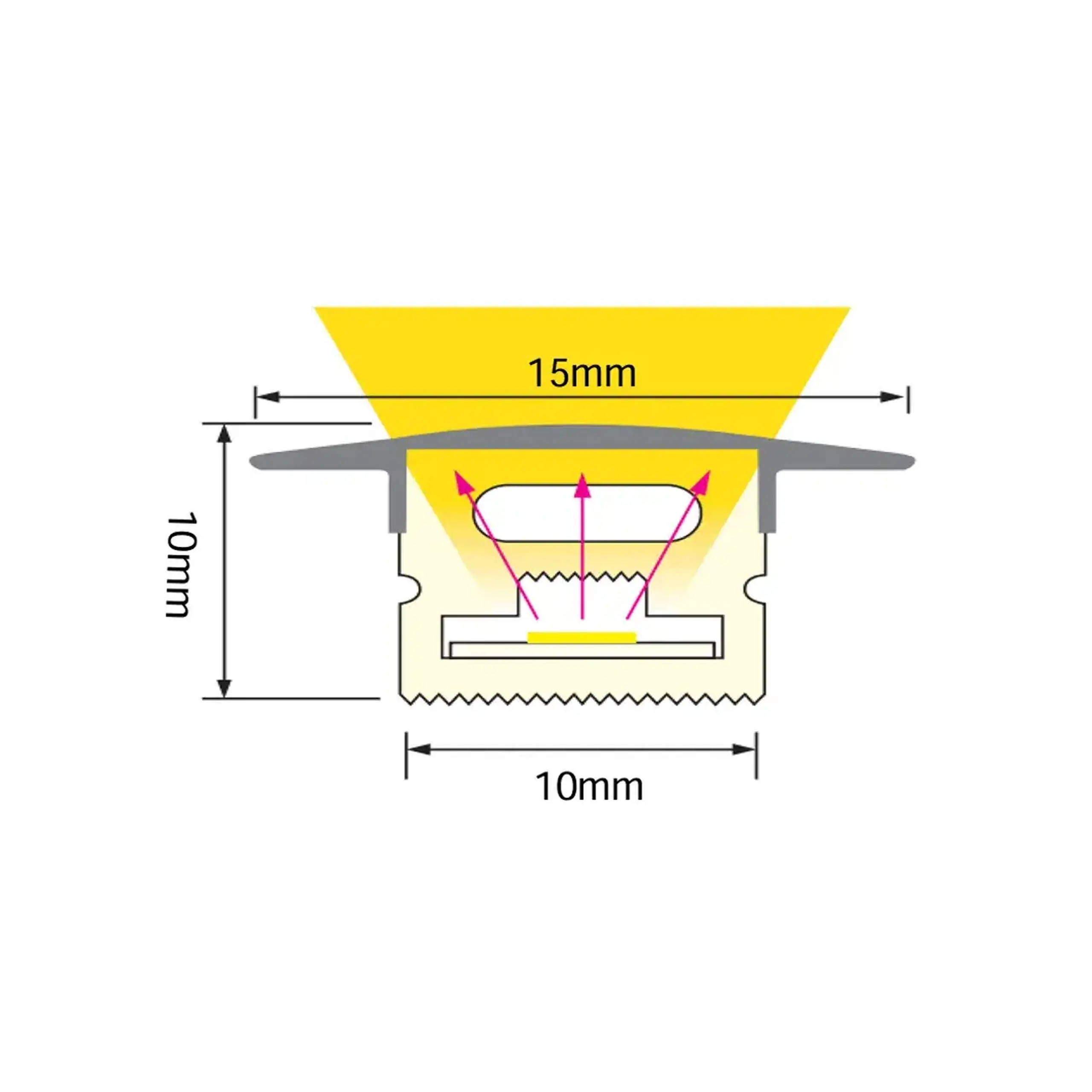 Bandă LED TUBOFLEX-R1010 10 W/m 220 - 240 V 6400 K 860 lm/m IP65 Horoz