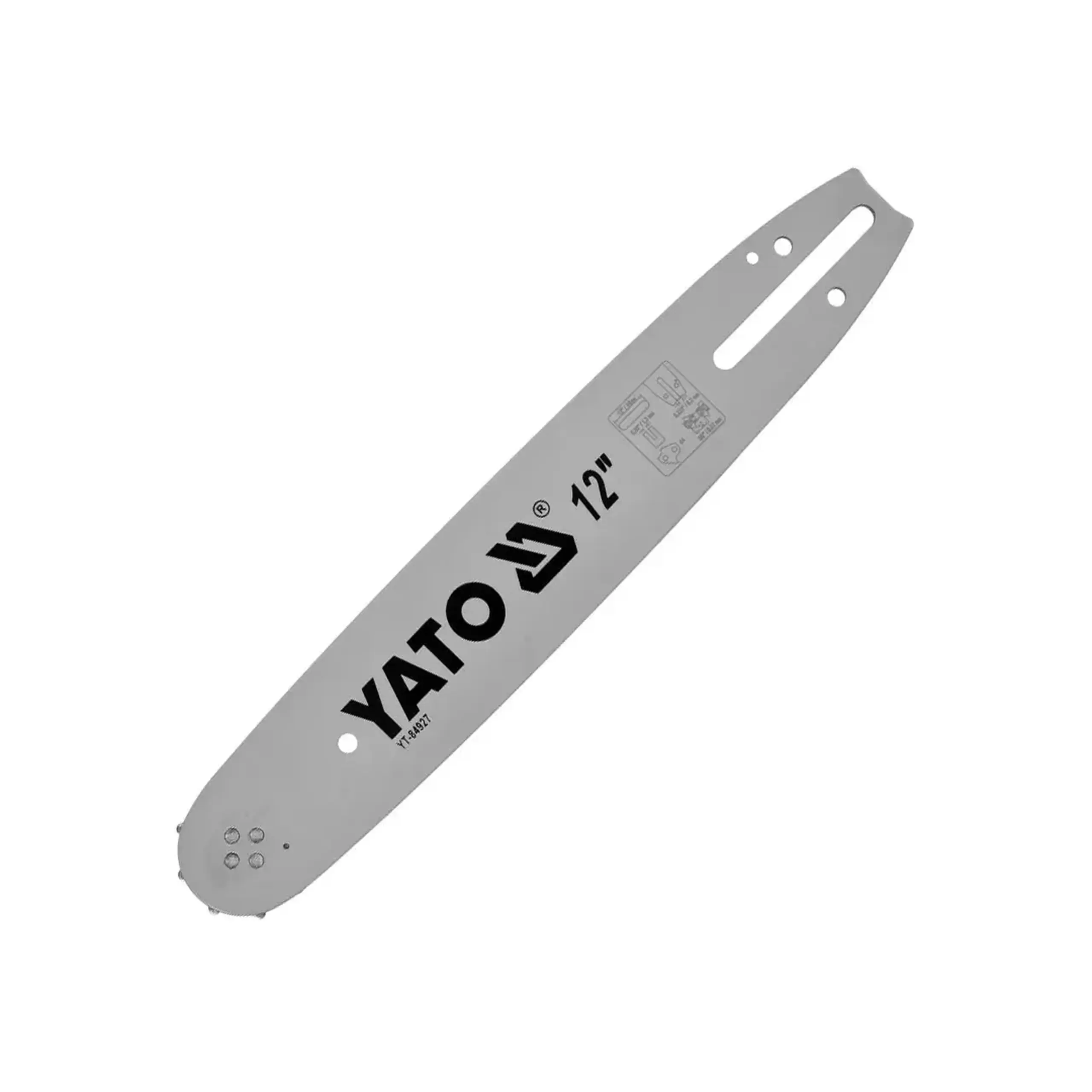 Șină pentru fierestrău cu lanț 300 mm 3/8" (9.52 mm) 1.3 mm Yato - Destinație pentru YT85090, YT828137, YT828138