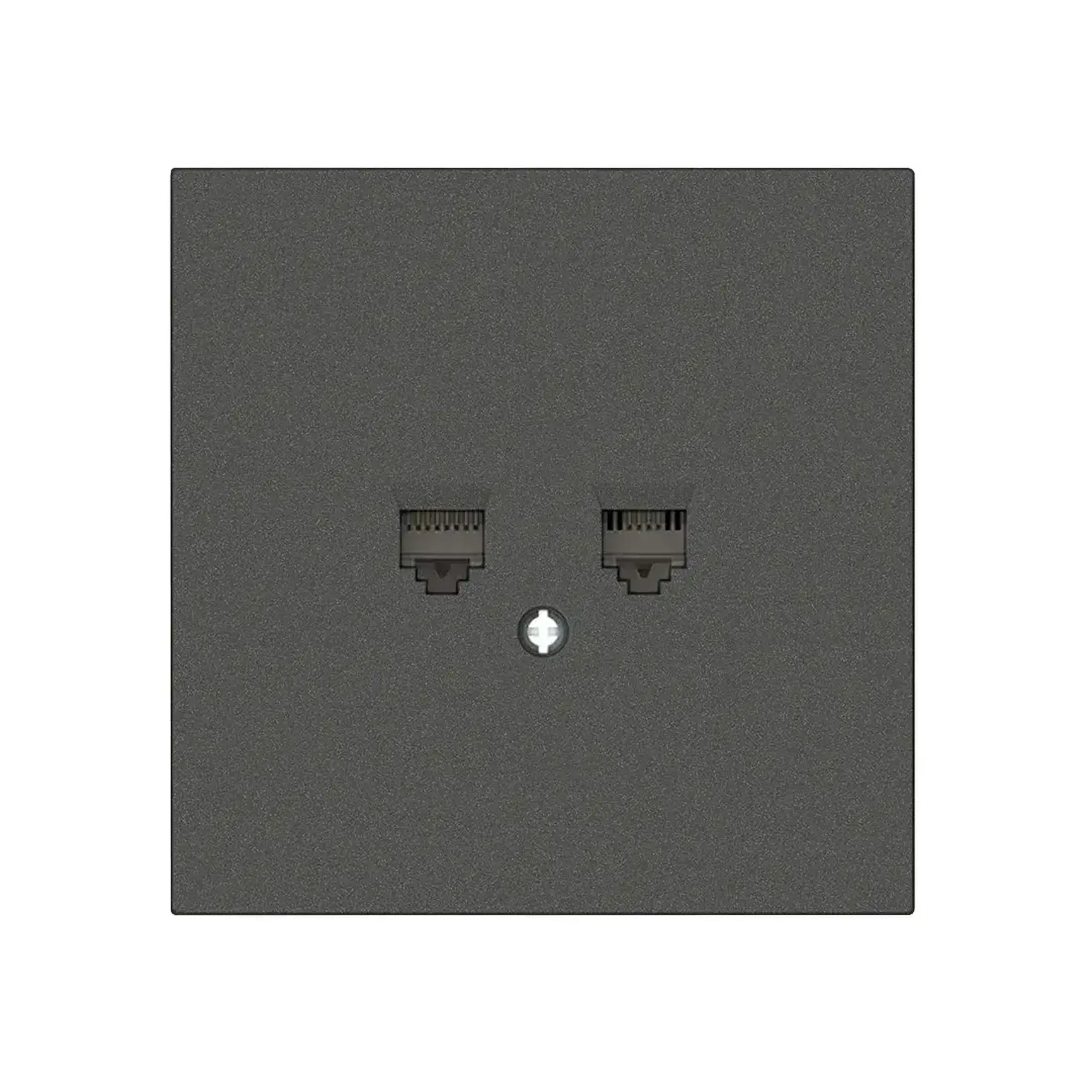 Priză de date dublă ARIS 10 A antracit Elmos - Tip RJ11 + RJ45