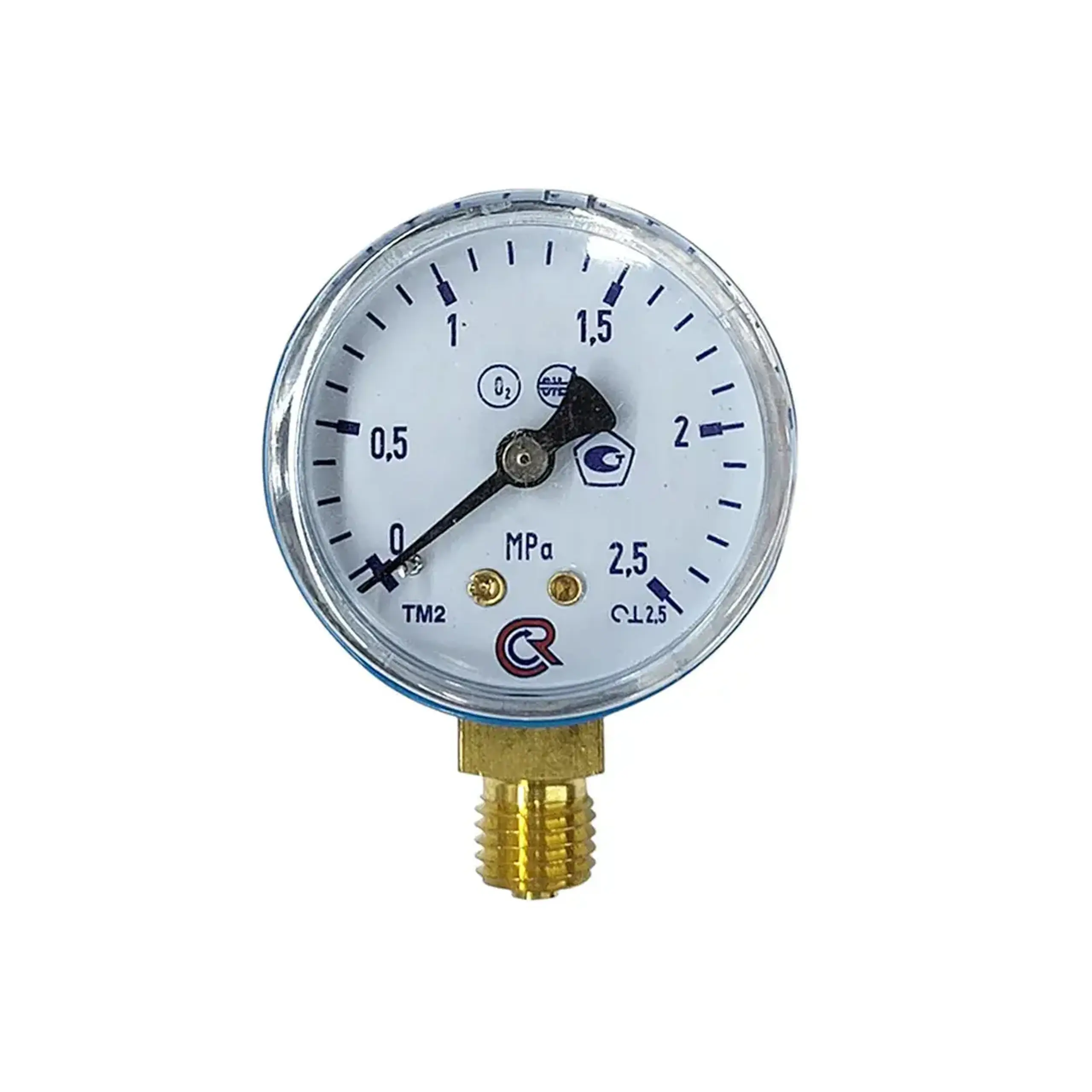 Manometru pentru oxigen PG62 0 - 2.5 Mpa RSlimit - Presiune 0 - 2.5 Mpa