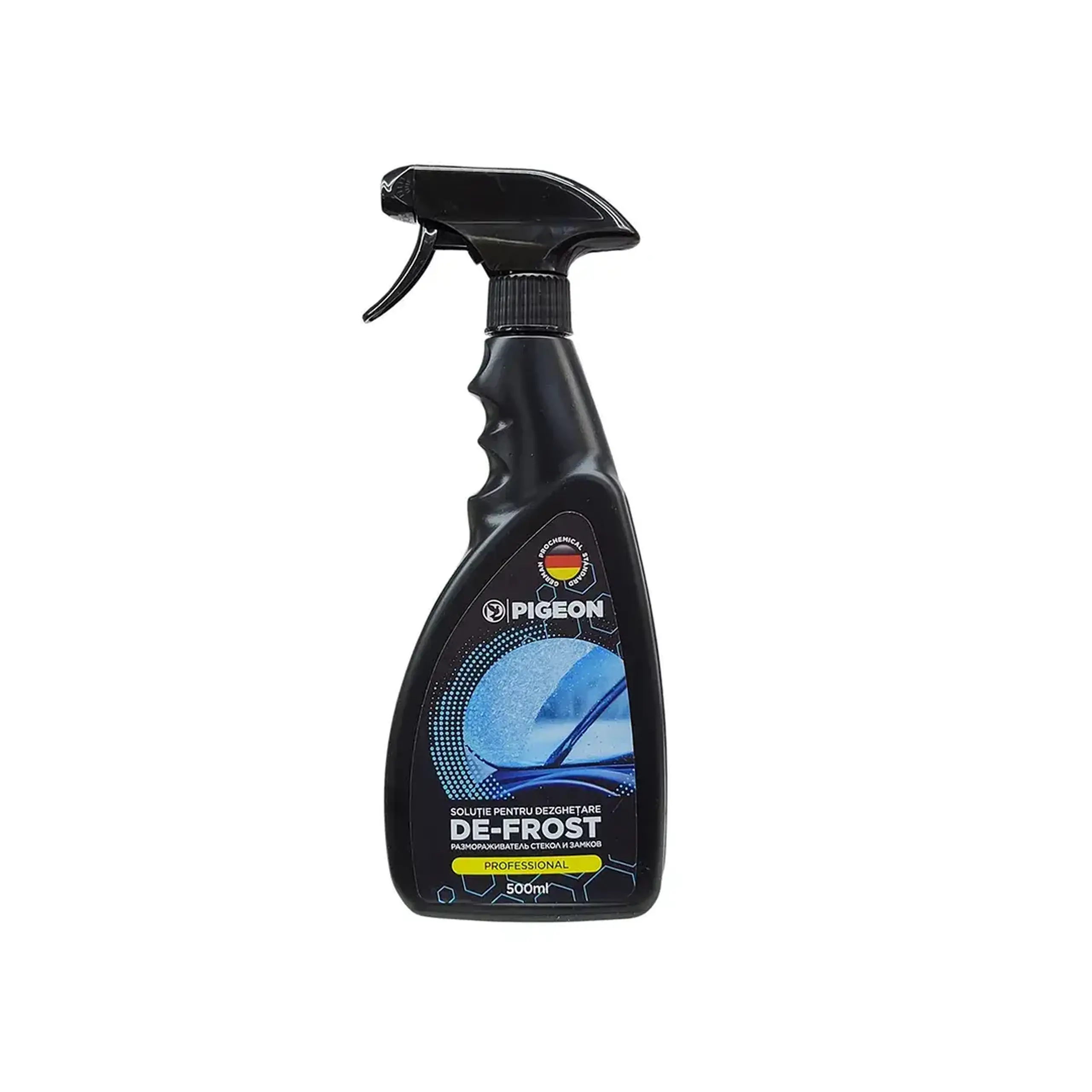 Soluţie pentru dezgheţarea geamurilor DE-FROST 500 ml Pigeon