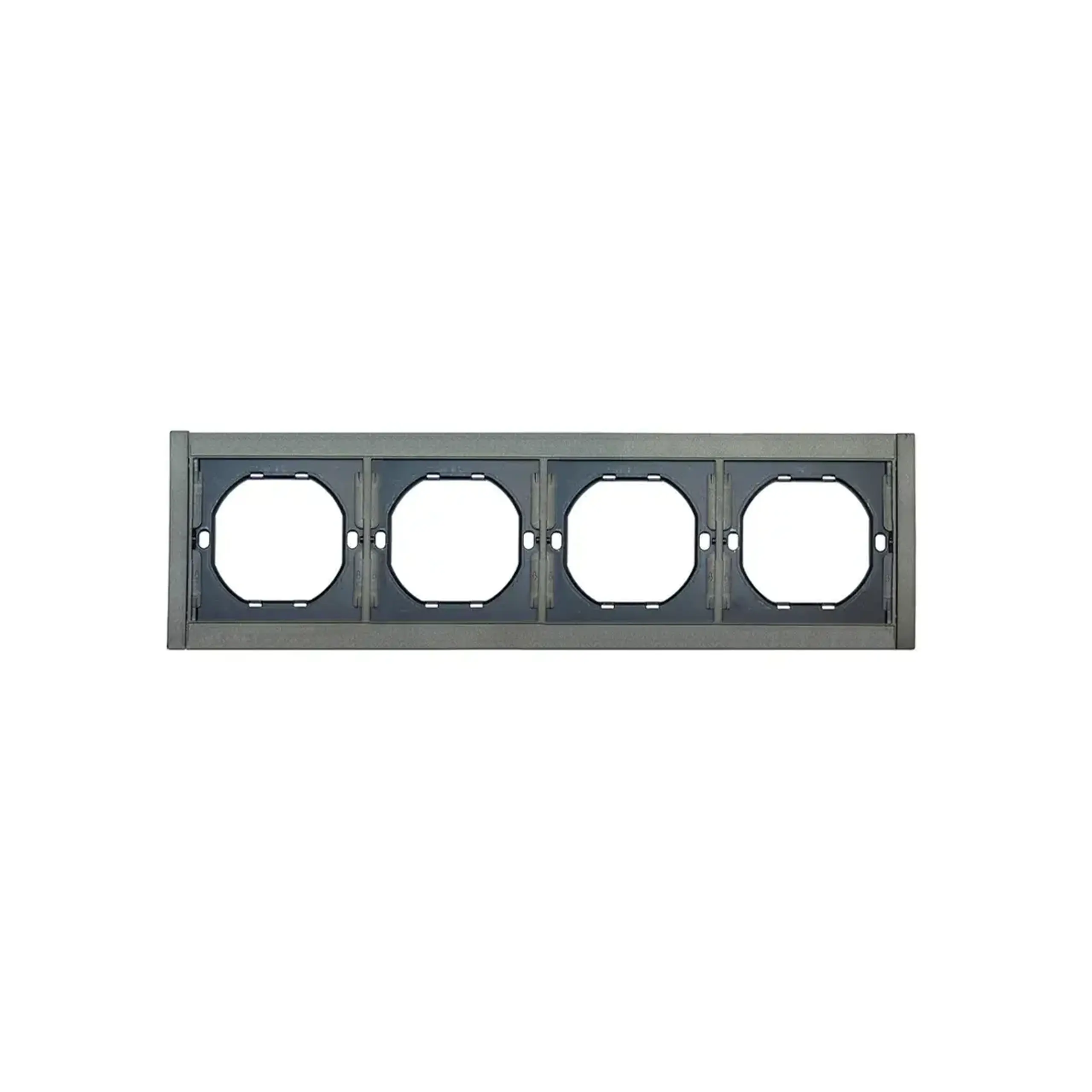 Ramă cu 4 locuri REMI Antracit Orizontal/vertical Elmos - Dimensiuni (L x W x H x Ø) 297 x 85 mm