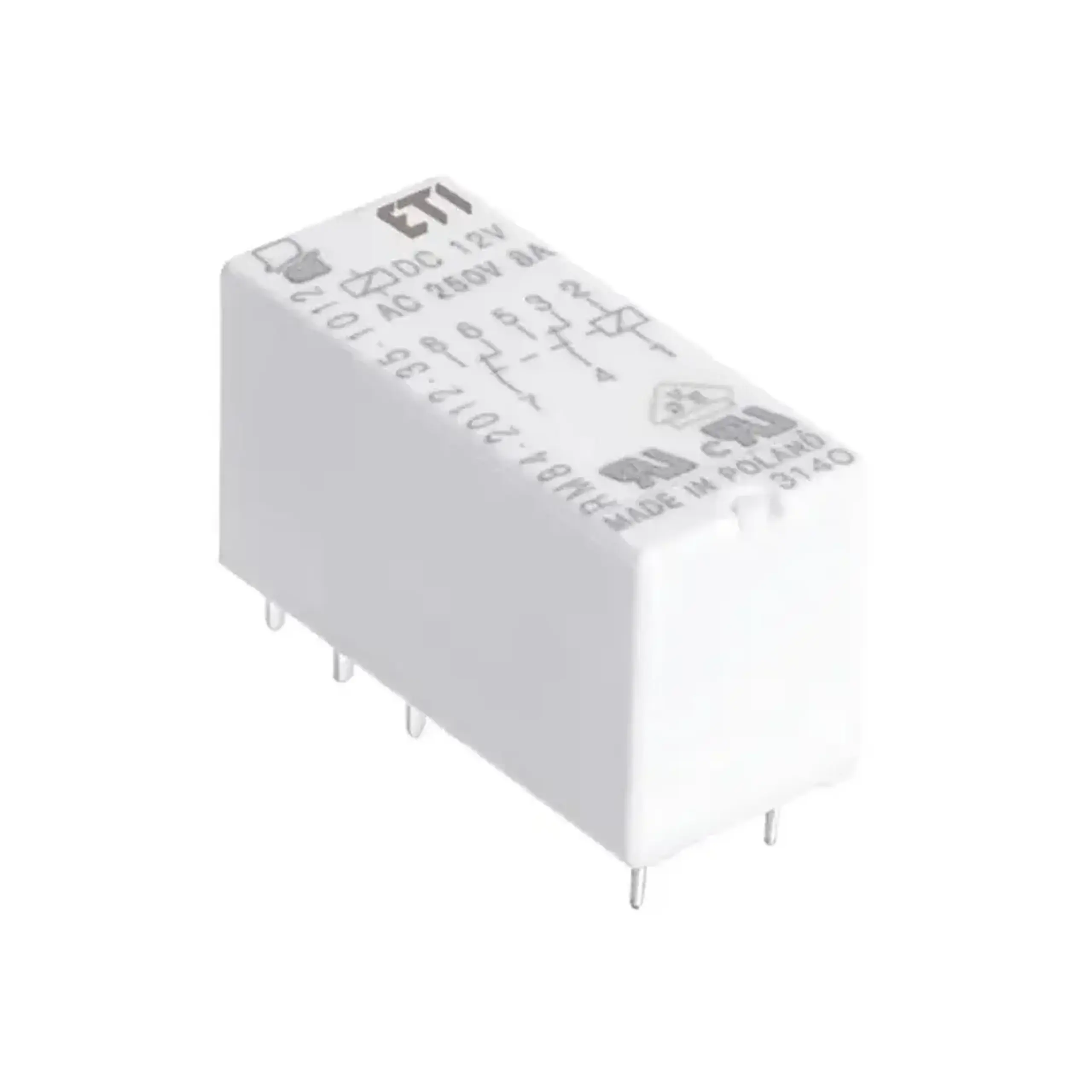 Releu intermediar MER2-048DC Mini 8 A 48 V DC 250 V ETI