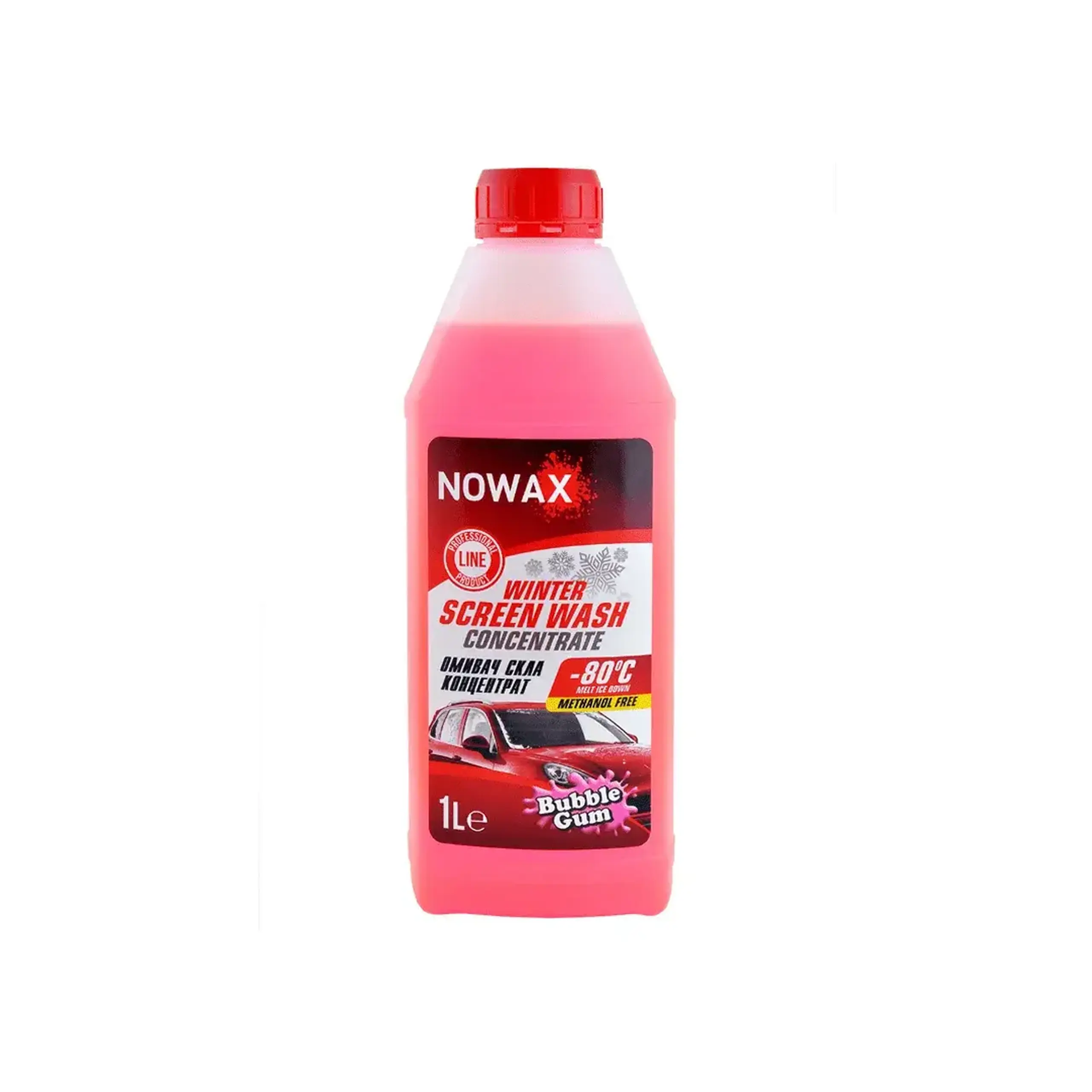 Lichid pentru spălarea parbrizului iarna BUBBLE GUM 1 l Nowax