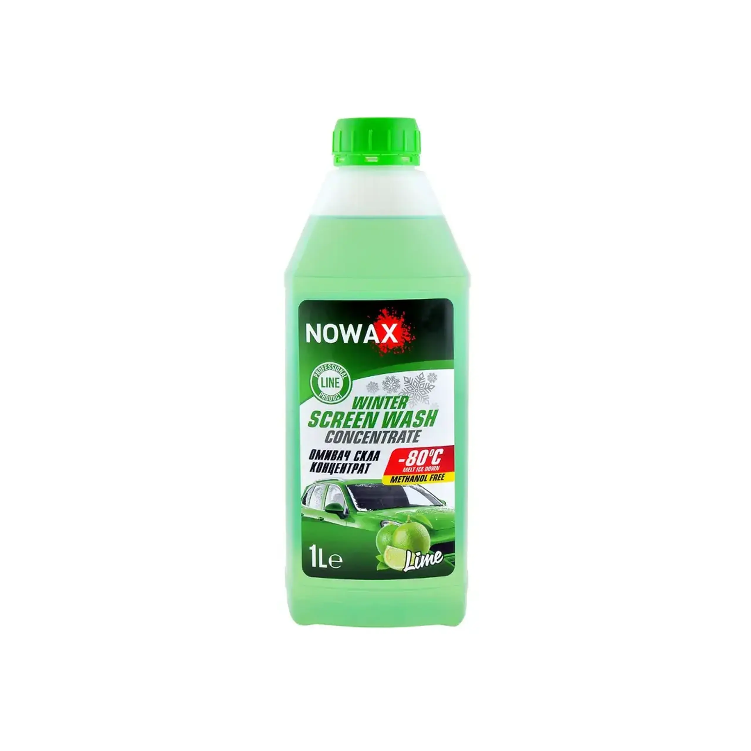 Lichid pentru spălarea parbrizului iarna Lime 1 l Nowax
