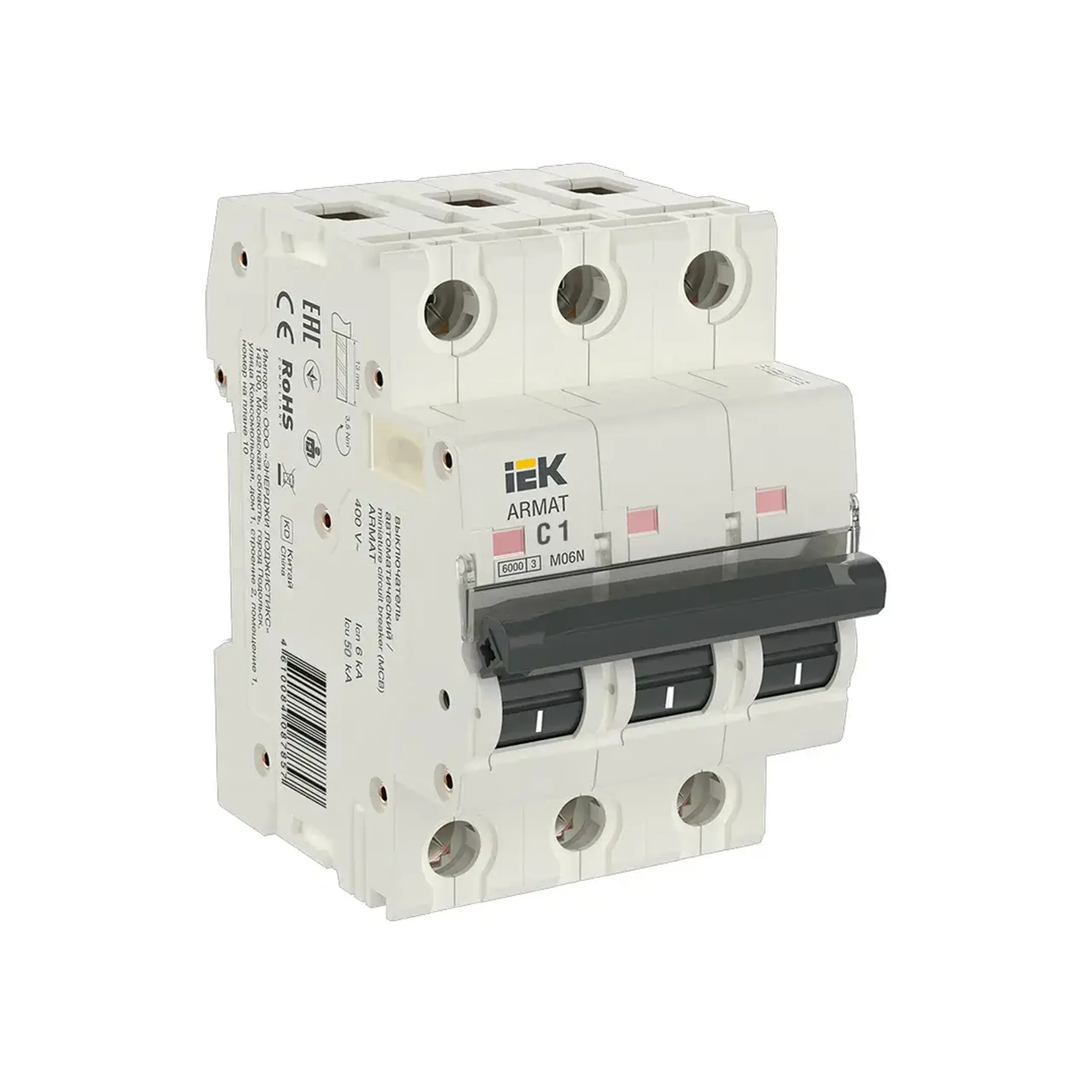 Întreruptor automat M06N 1P 1 A 230/400 V C IEK - 1 A (A) 3P