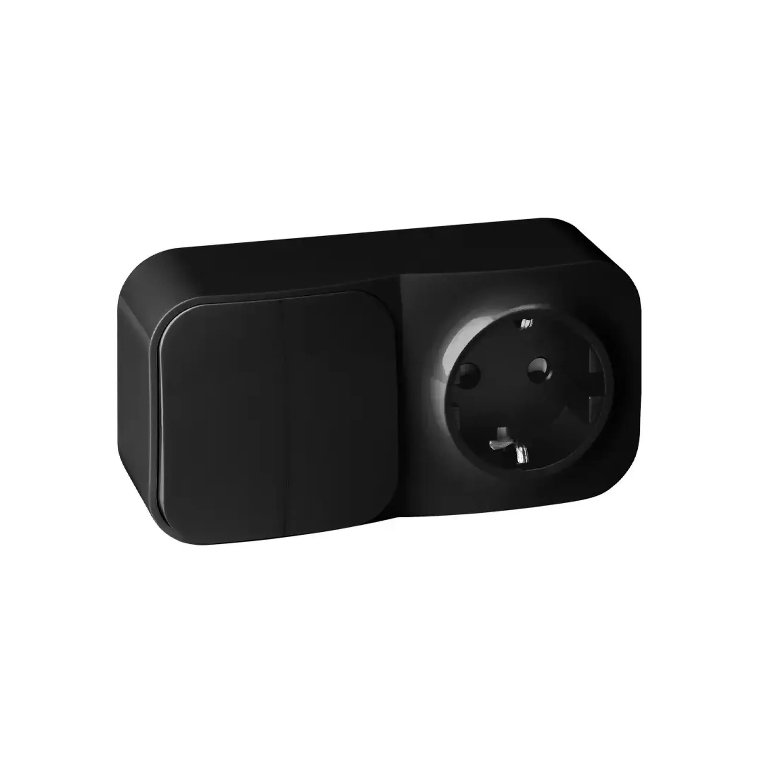 Priză exterioară cu întrerupător dublu toDo 16 A 220 - 240 V negru ORNO