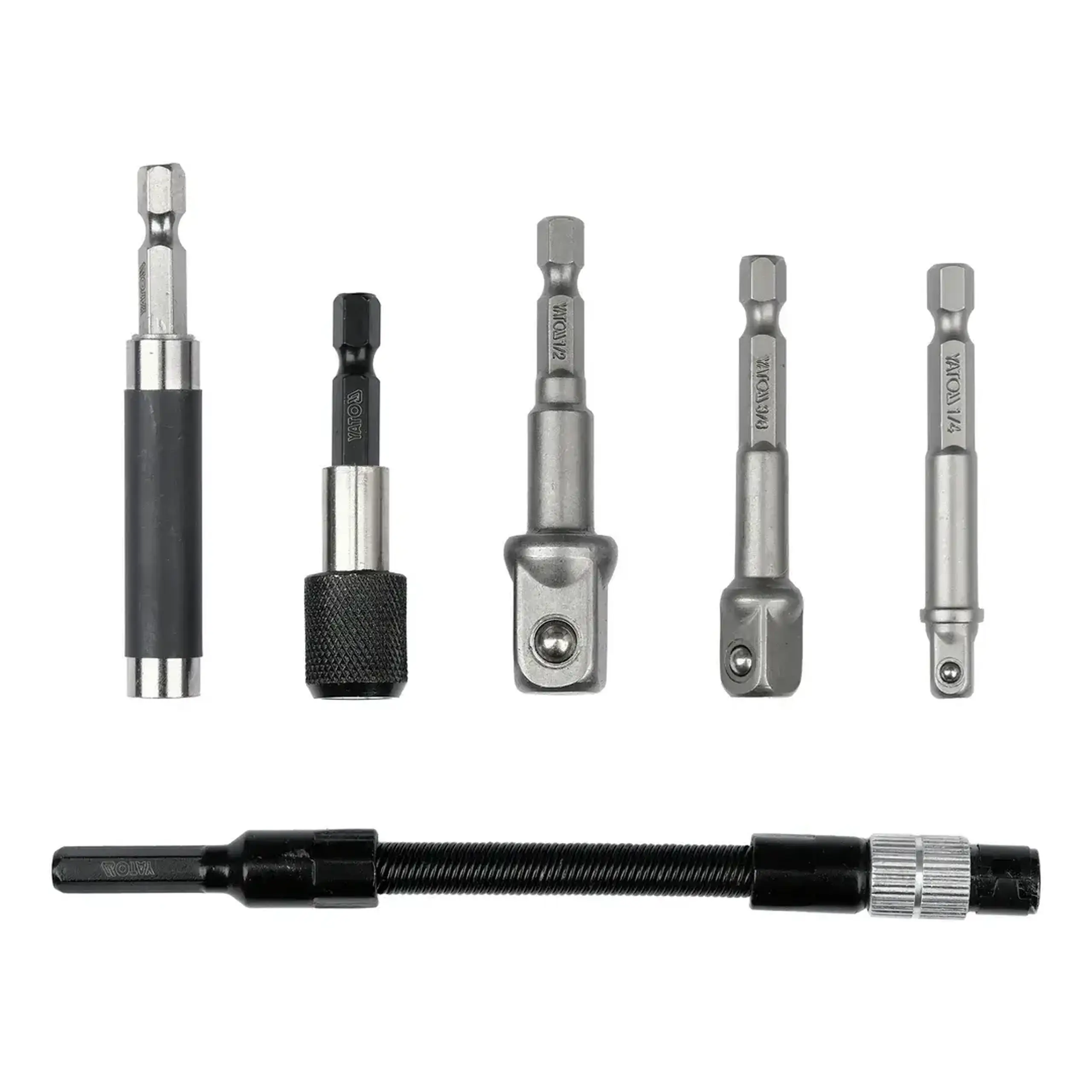 Set de adaptoare Hexagonal 6 buc. 1/4" 60 - 150 mm Yato