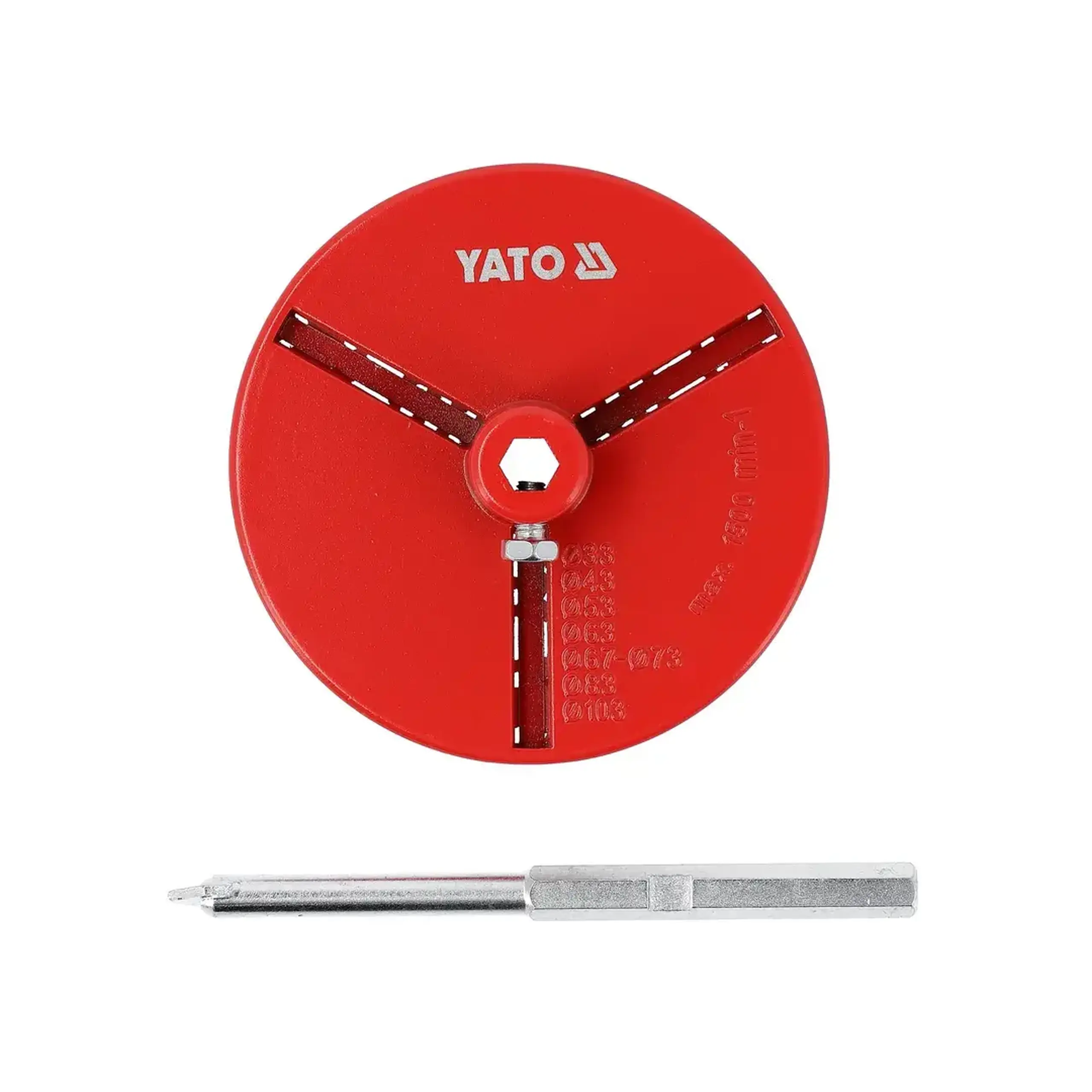 Suport pentru carote de wolfram 139 mm Yato
