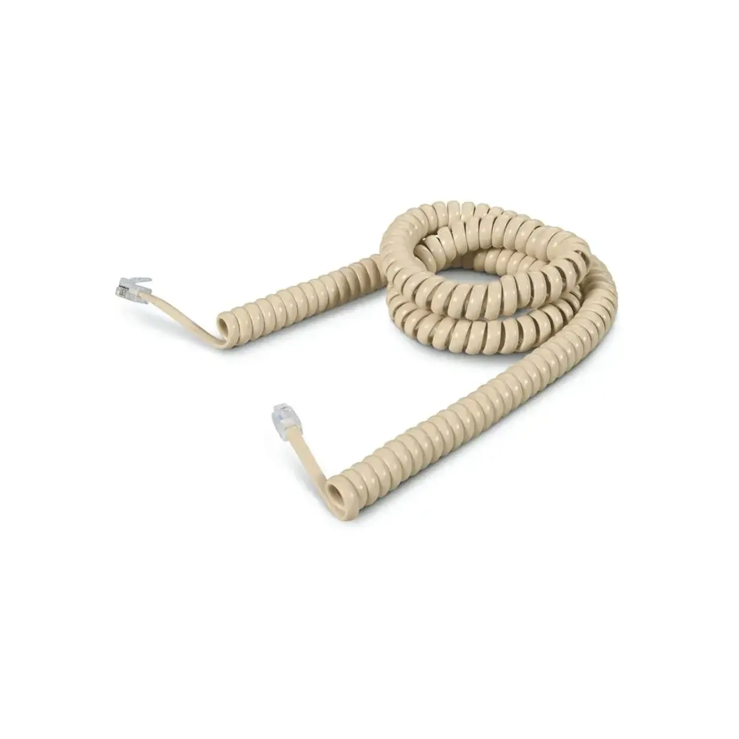 Cablu telefonic spiralat 2 m Scame - Culoare Bej