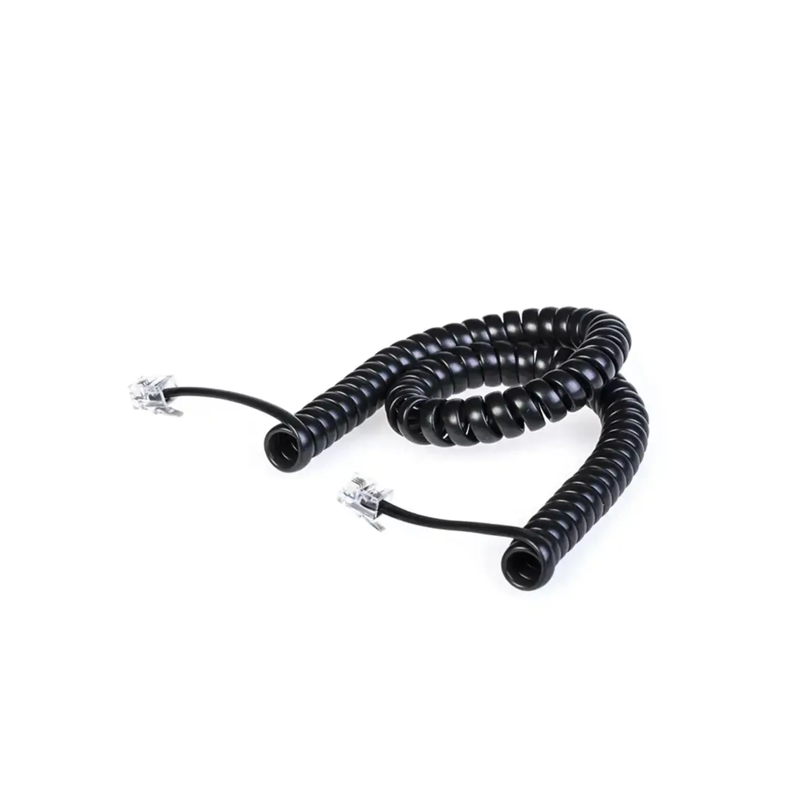 Cablu telefonic spiralat 2 m Scame - Culoare Negru