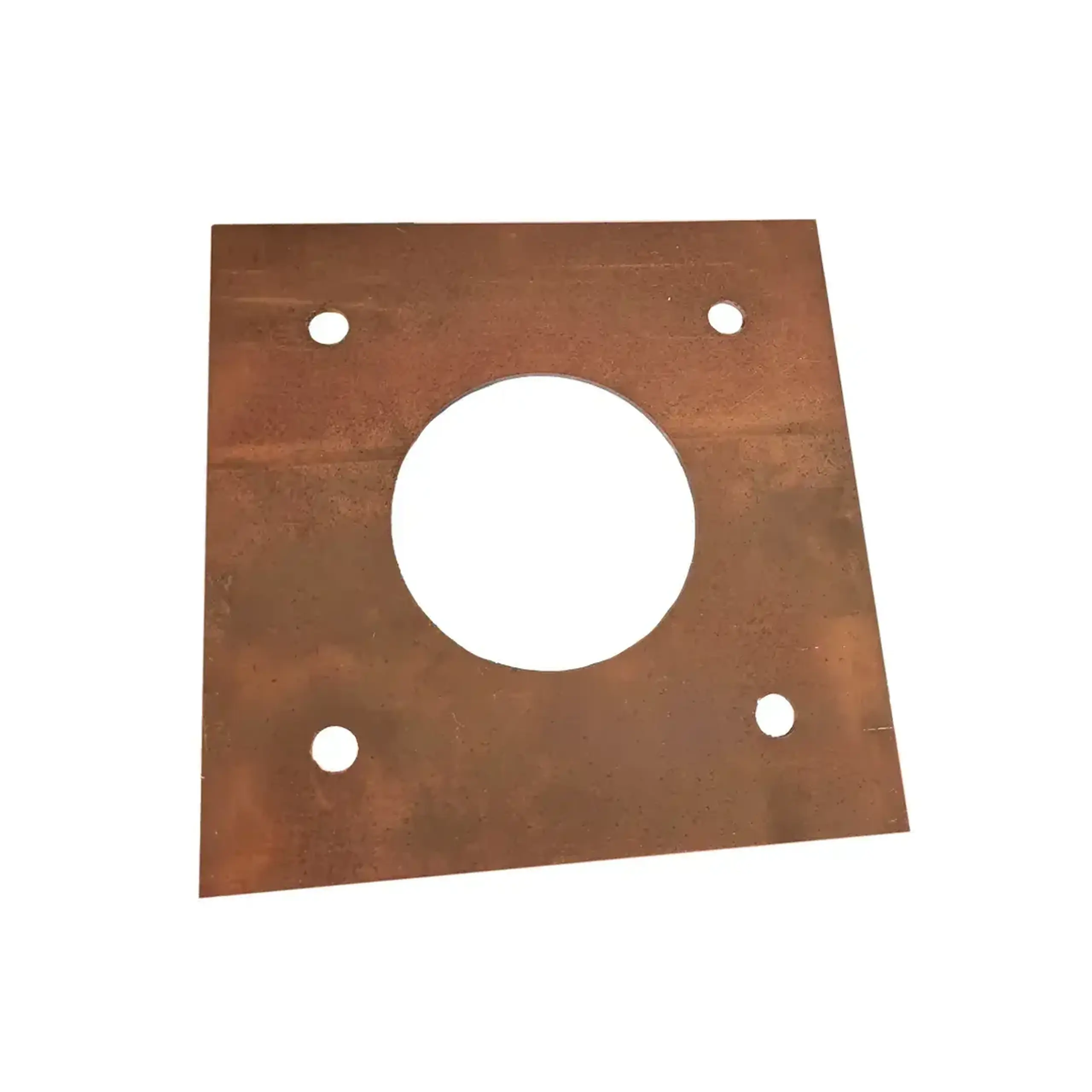 Placă de fixare stâlp 250 x 250 x 3 mm Metal Elmos - Dimensiuni (L x W x H x Ø) 280 x 280 x 4 mm