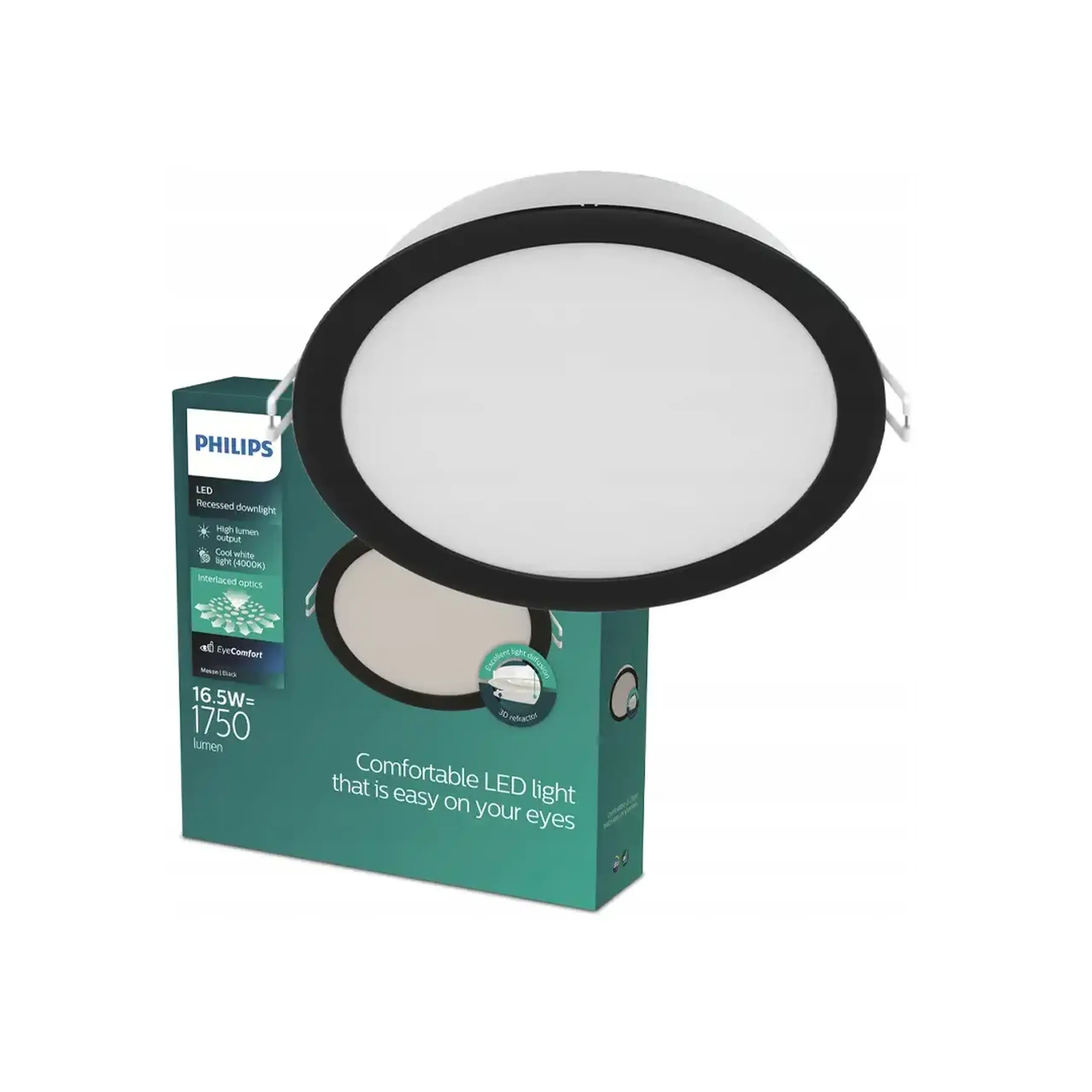 Spot luminos LED MESON 150 16.5 W LED 4000 K 220 - 240 V IP20 Philips - Negru 165 x 35 mm (L x W x H x Ø)