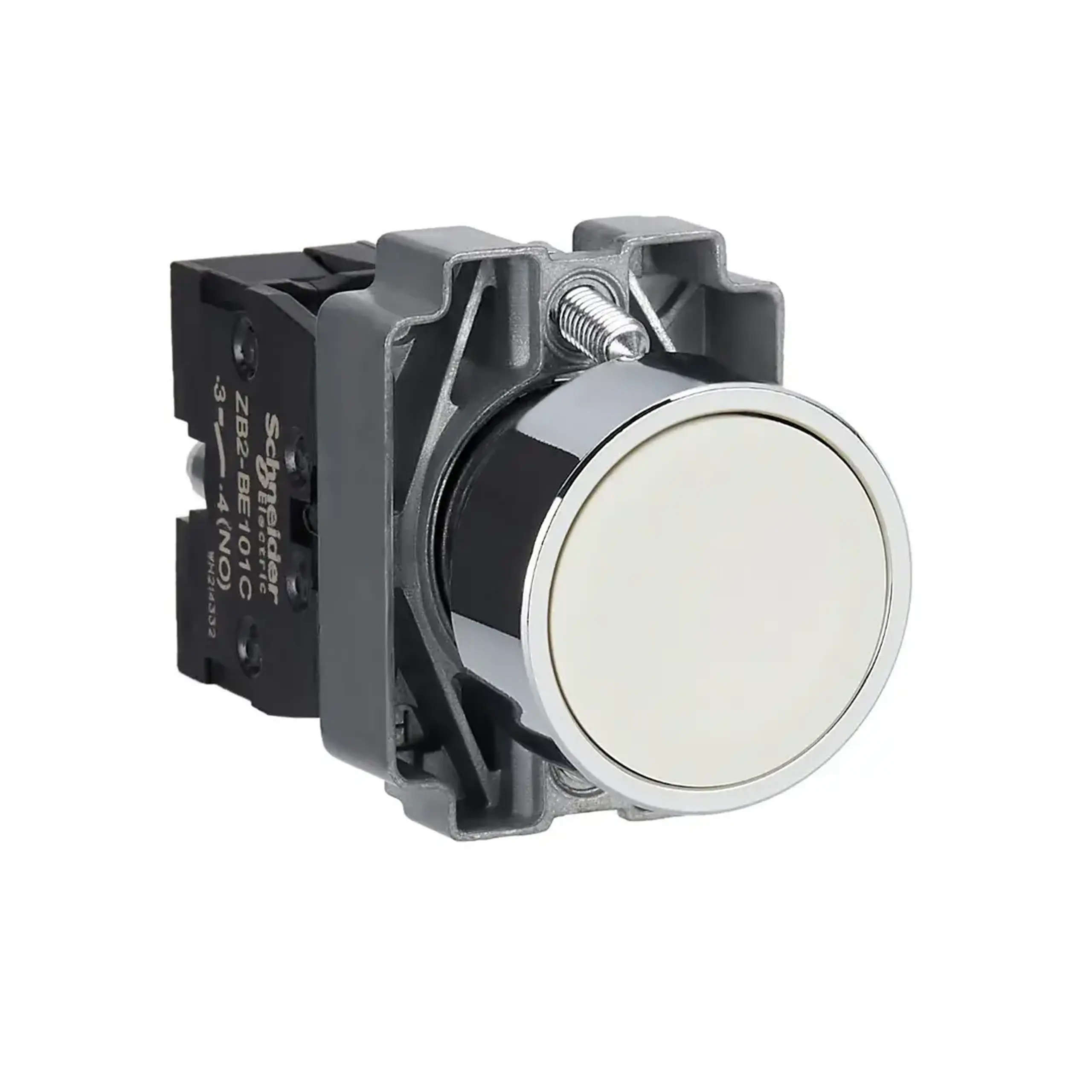 Buton cu revenire 220 - 240 V 3 A IP65 Alb Schneider-Electric