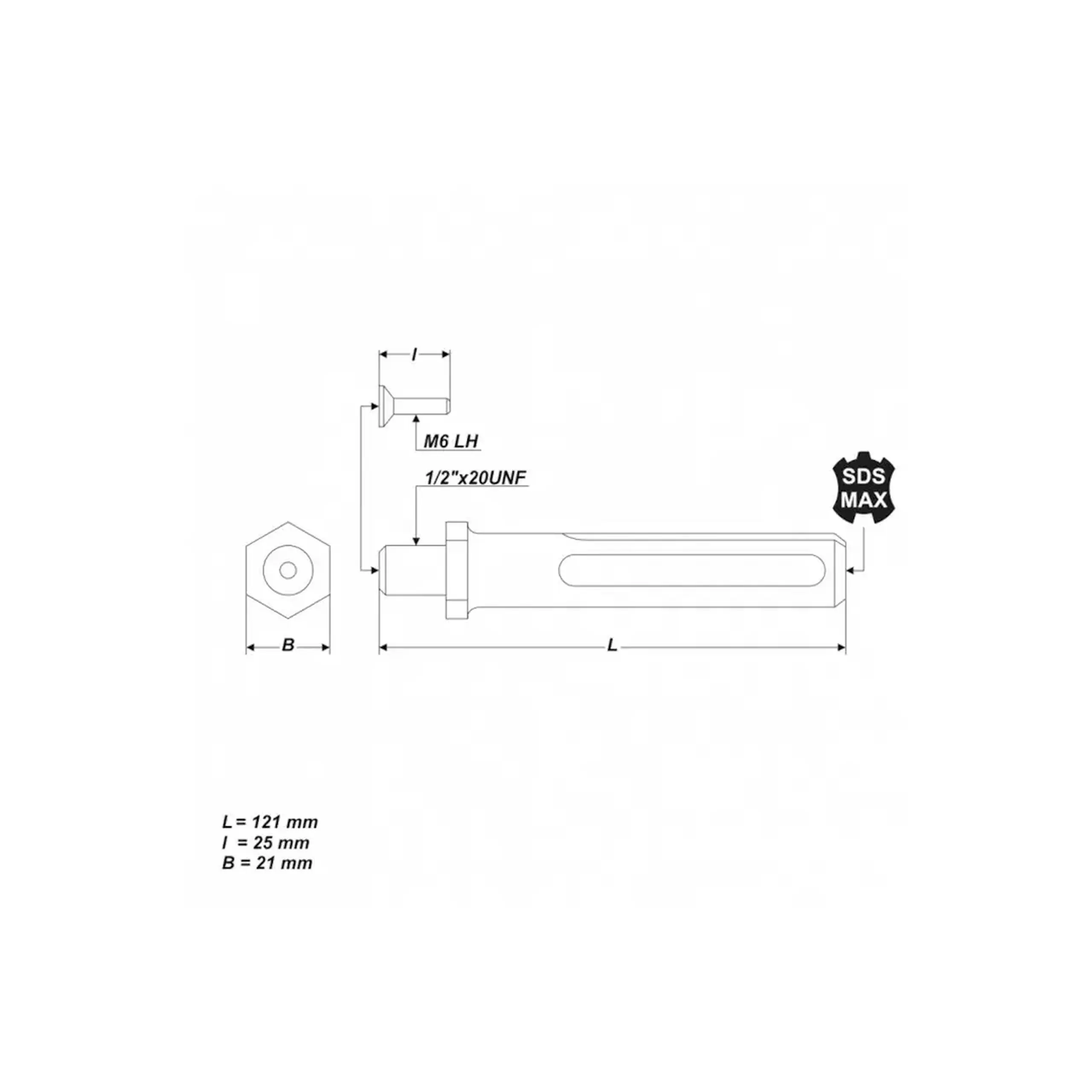 Adaptor pentru mandrină DR-10-511 121 mm Crisor