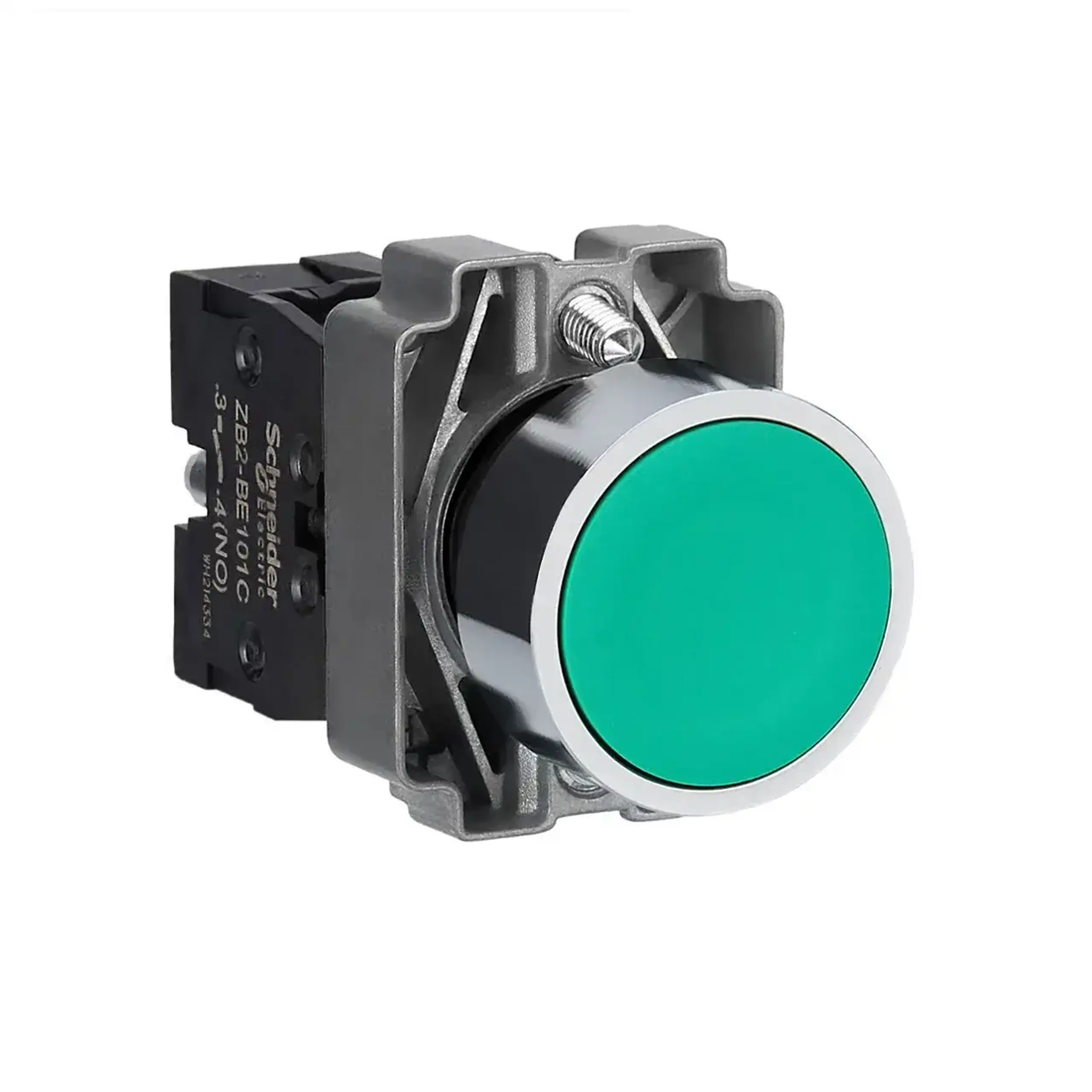 Buton cu revenire 220 - 240 V 3 A IP65 Verde Schneider-Electric
