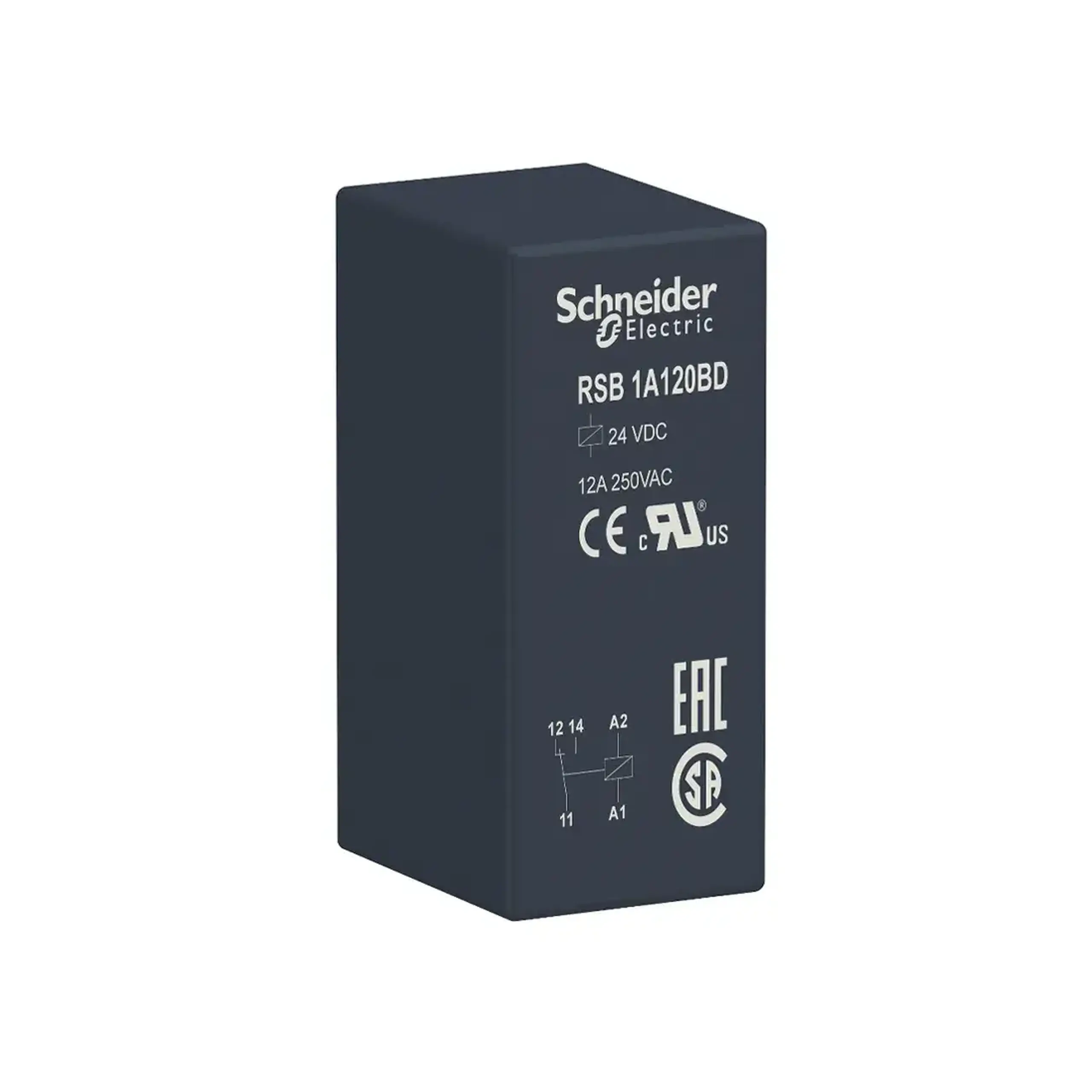 Releu intermediar RSB1 12 A 24 V DC IP40 Schneider-Electric