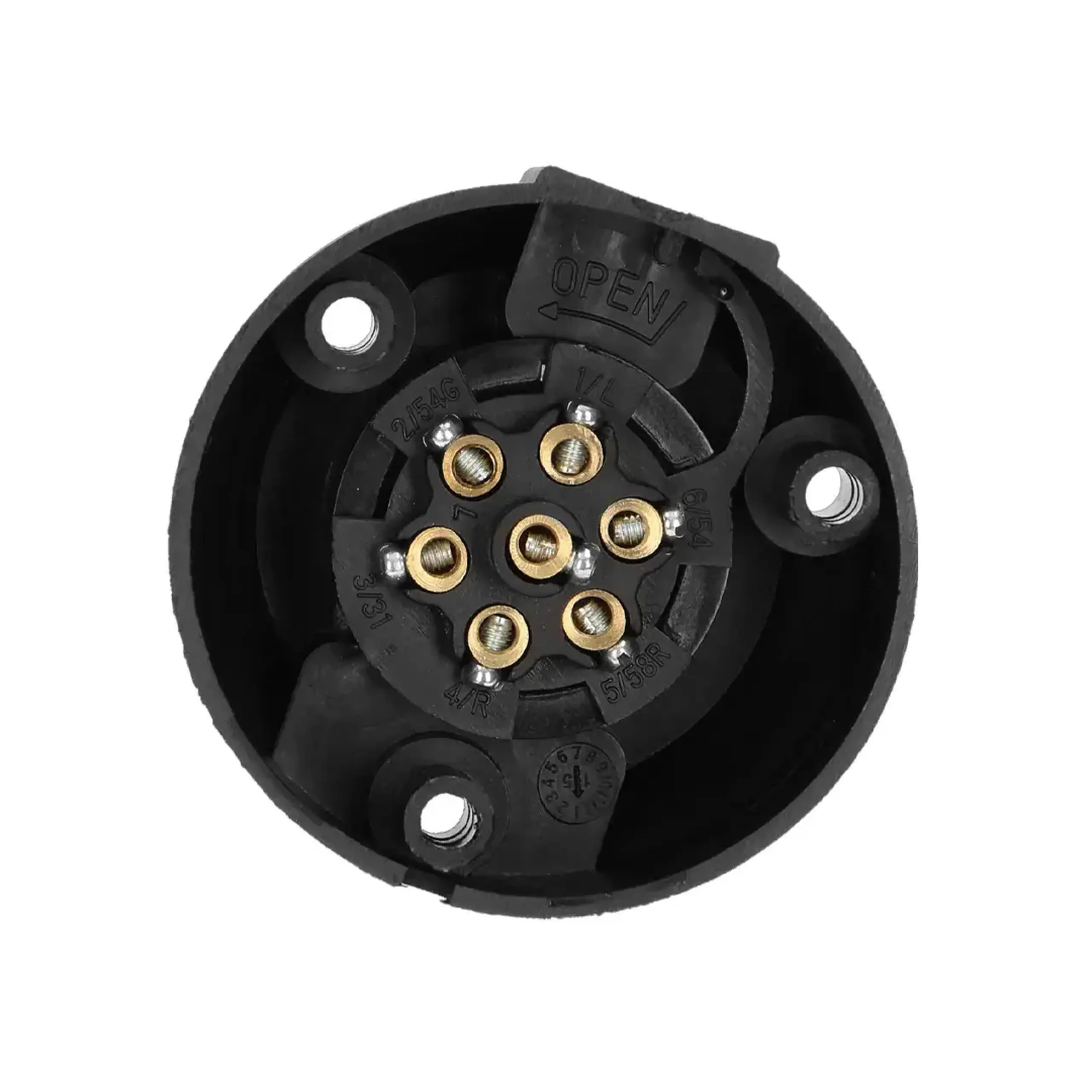 Priză pentru conectarea unei remorci auto 12/24 V 75 x 50 x 72 mm 7 pini ORNO