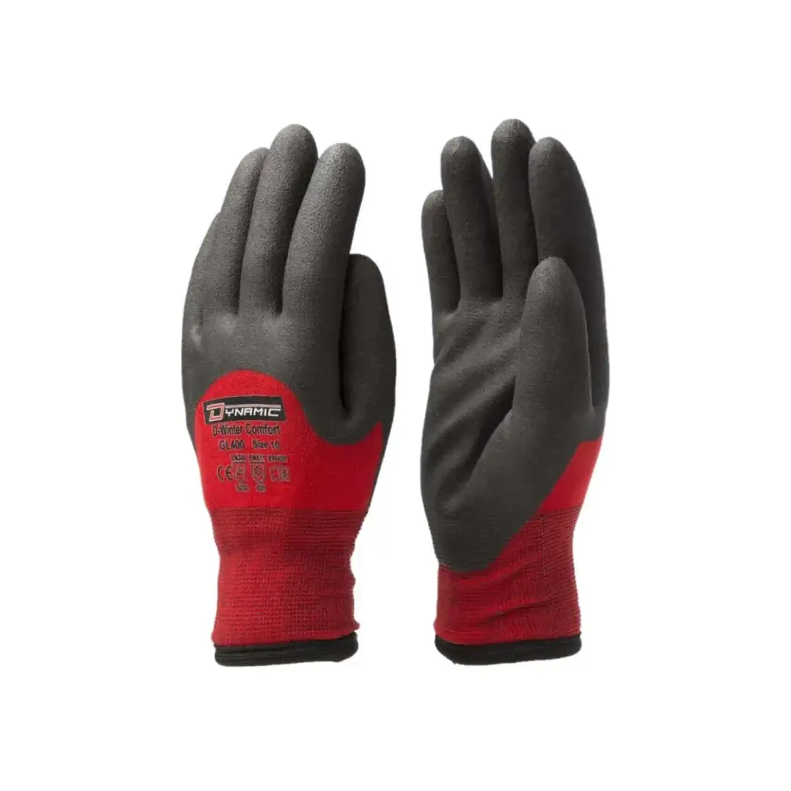Mănuși D-WINTER 10 Roșu/Negru 10 buc. SAFETY JOGGER