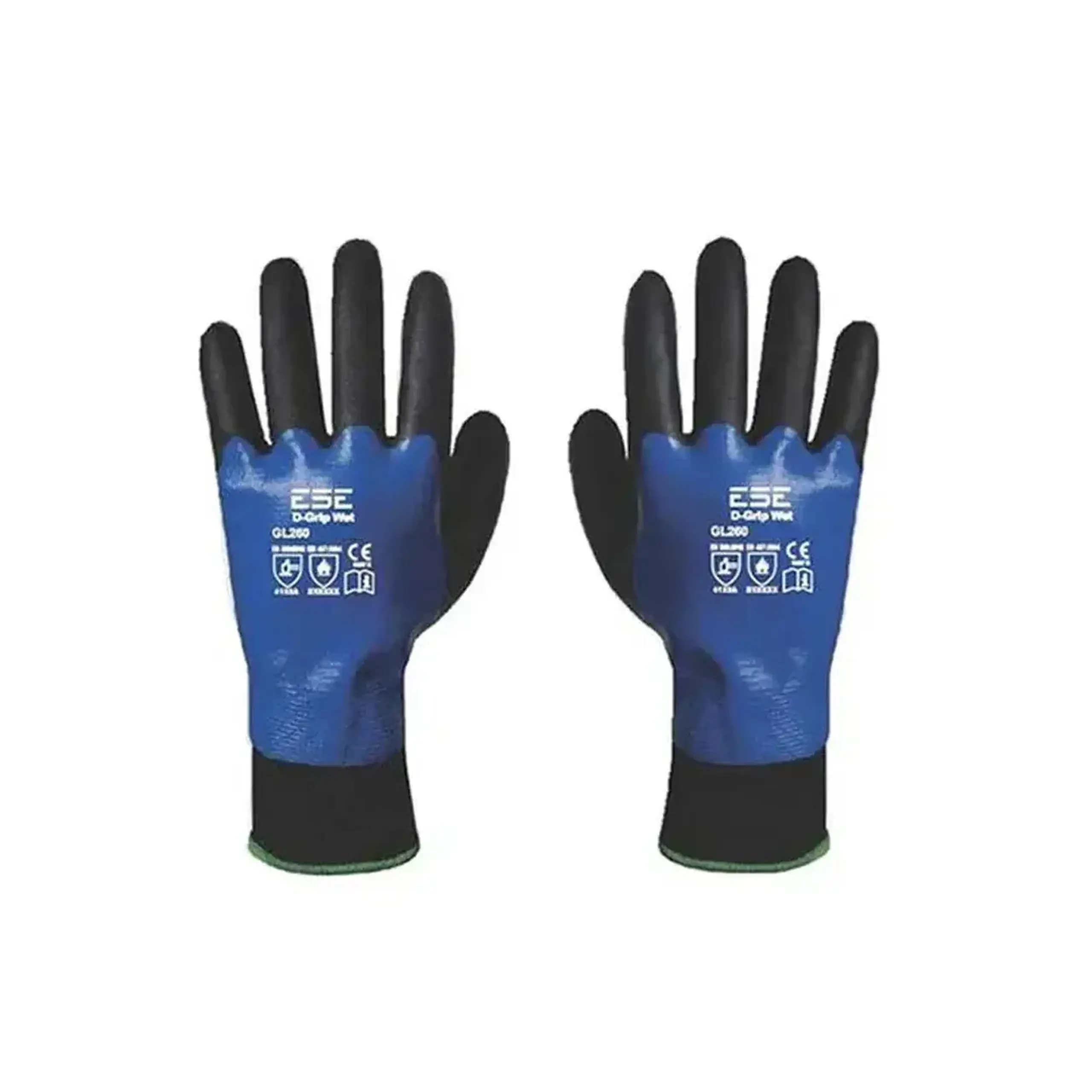Mănuși D-GRIP WET 10 Albastru/Negru 10 buc. SAFETY JOGGER