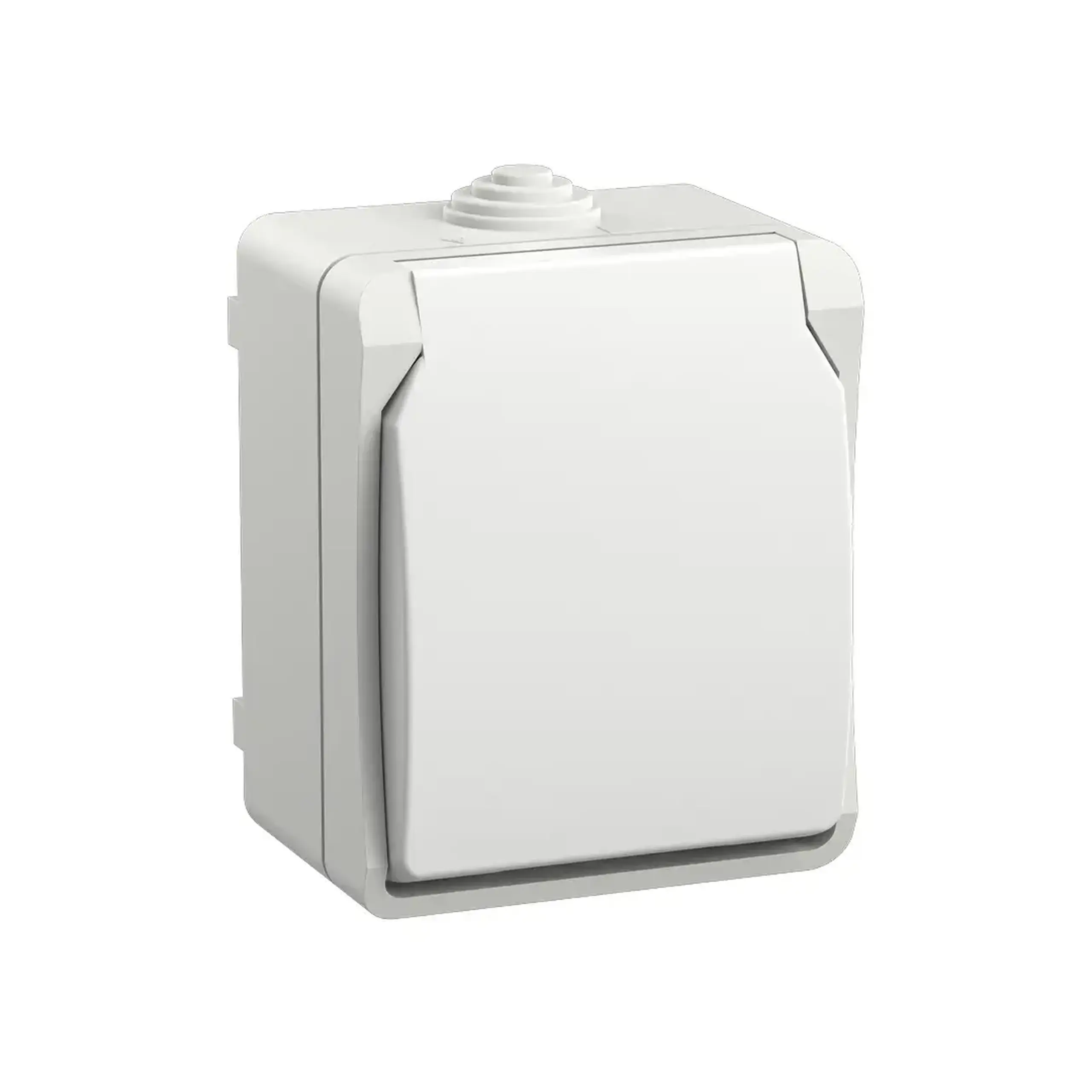 Priză cu obturator și capac FORS 16 A 220 - 240 V Alb IEK