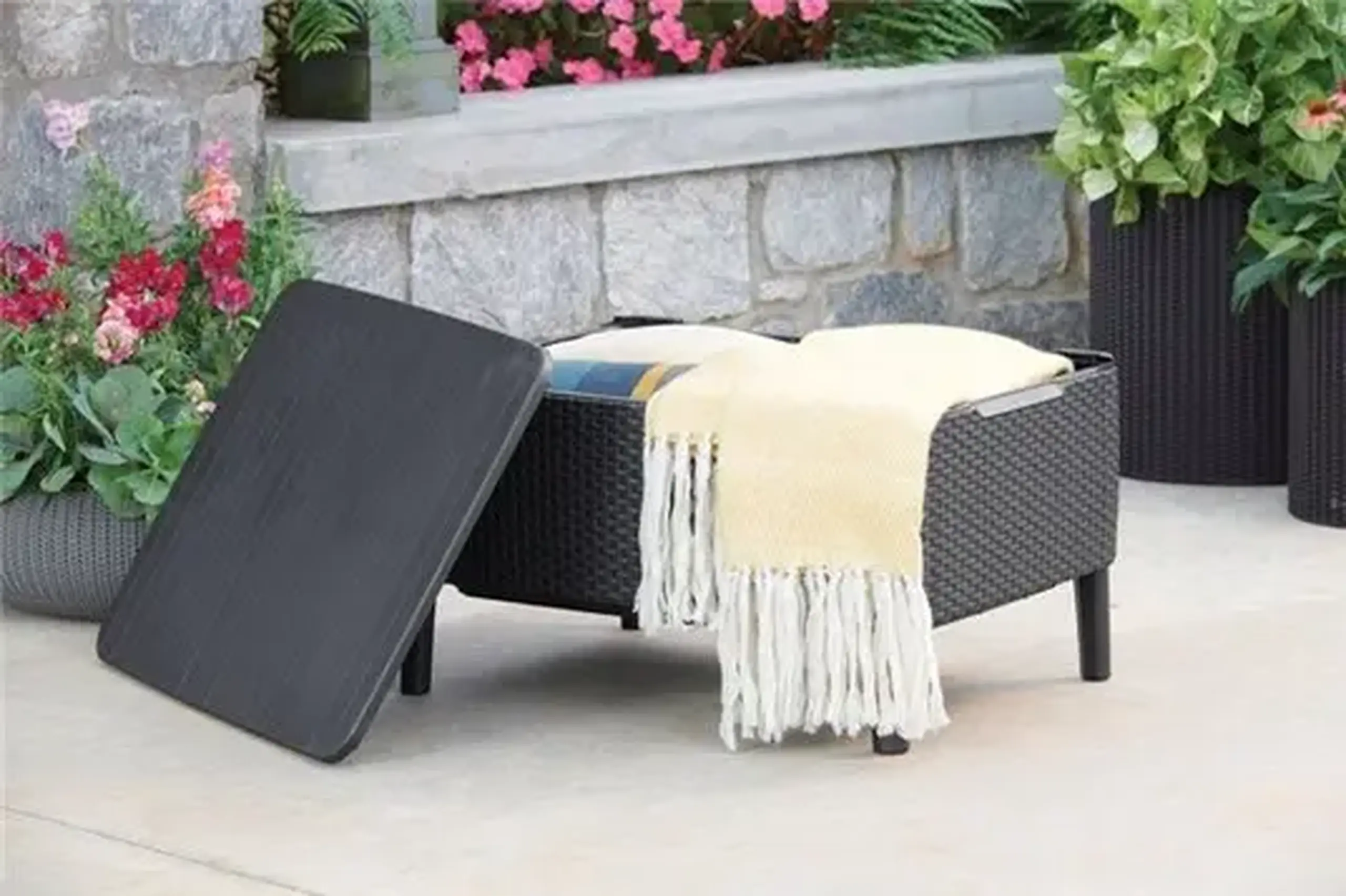 Set mobila de gradina Keter Salemo Graphite/Gray