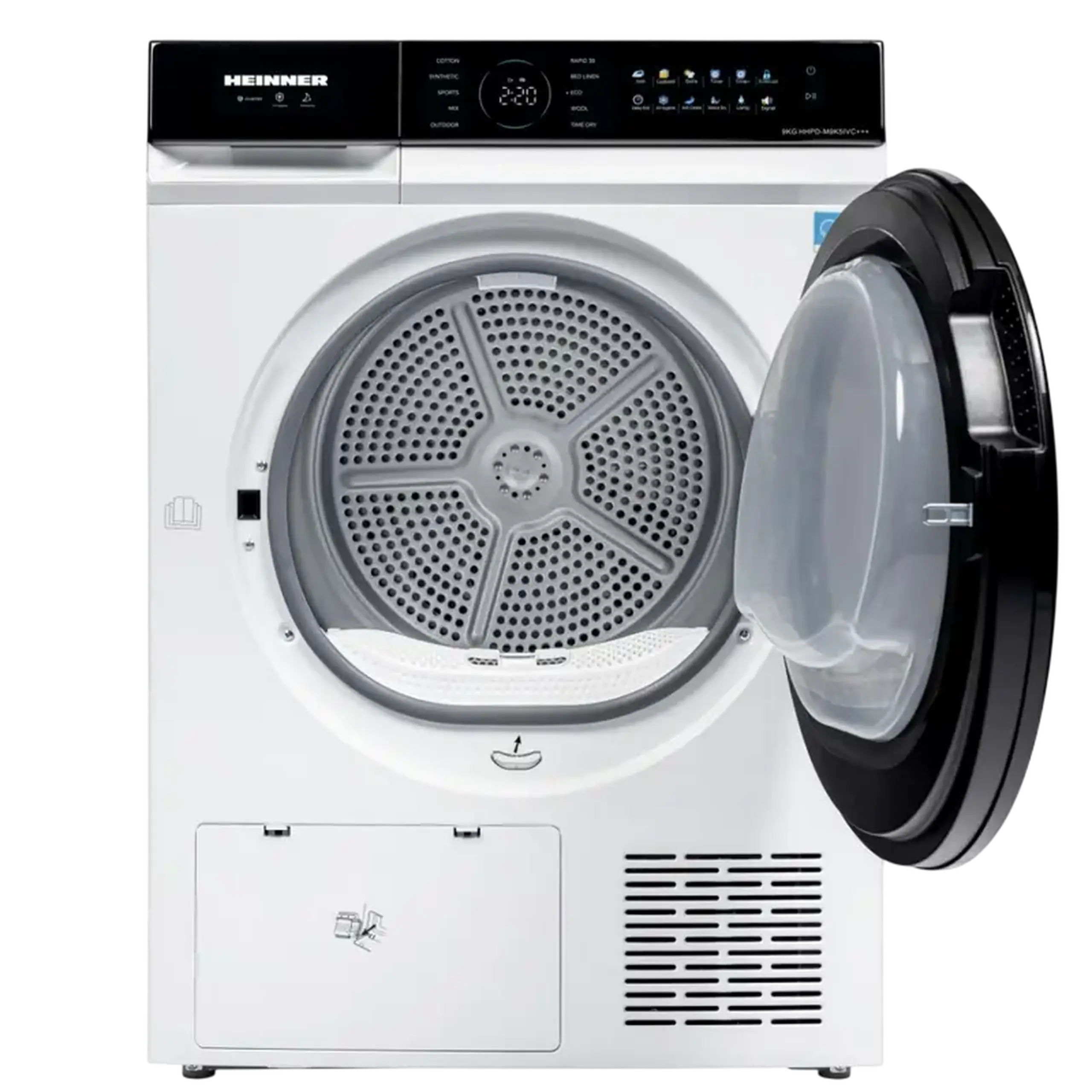 Uscător de rufe Heinner HHPD-M9K5IVC+++, 9kg, Alb