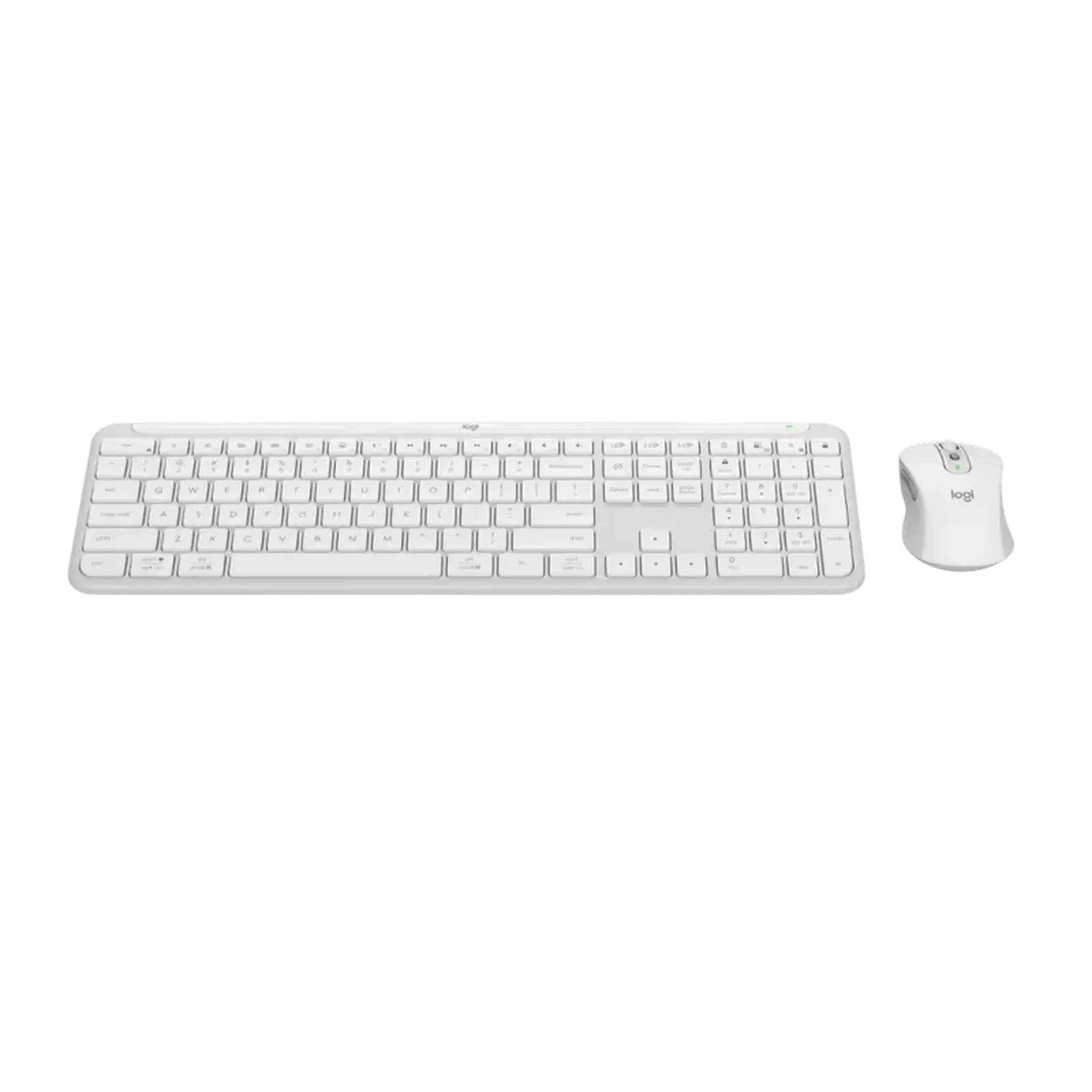Set Tastatură + Mouse Logitech MK950, Fără fir, Alb