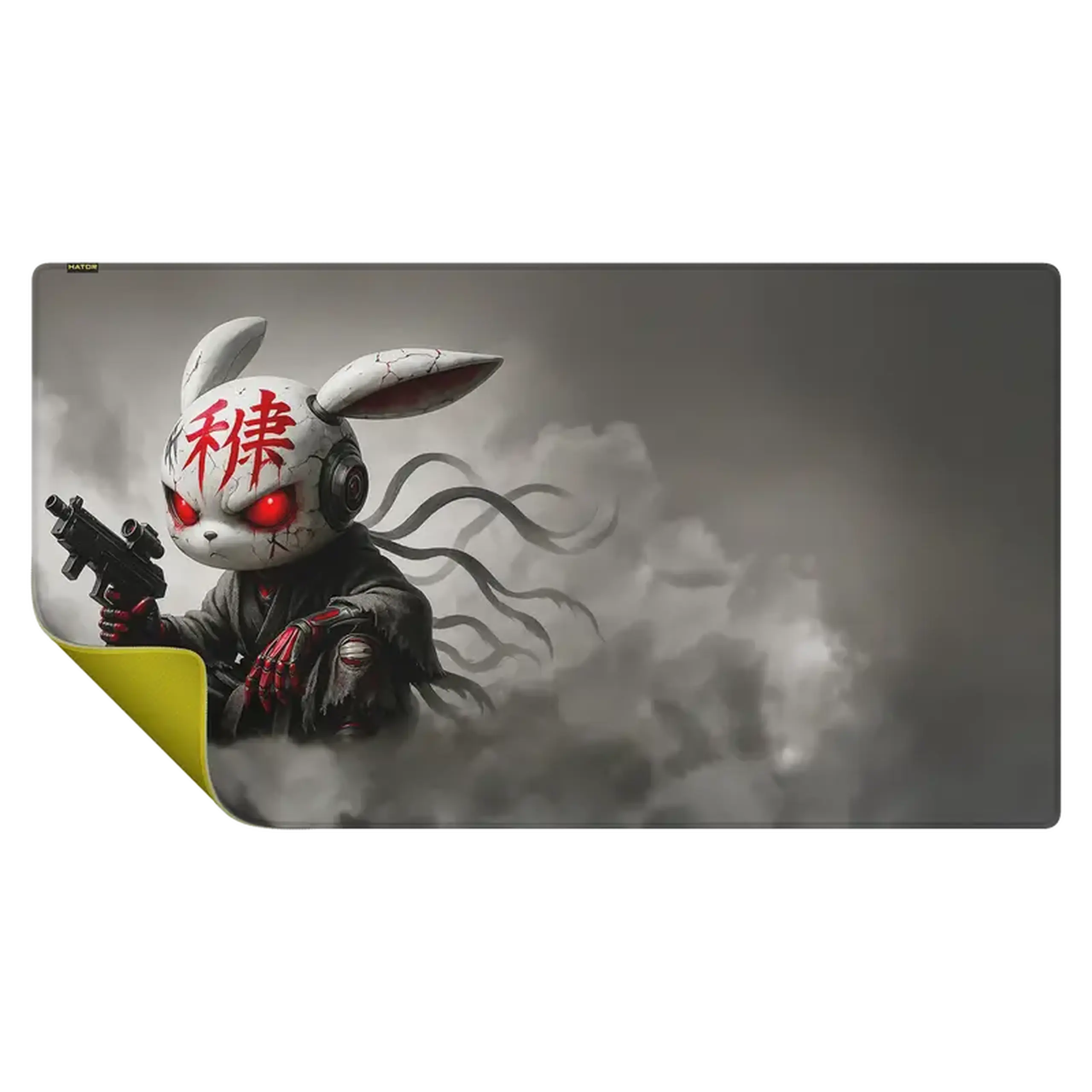 Mouse Pad pentru jocuri HATOR Tonn EVO 3XL, Extra Extra Extra Large, Angry bunny