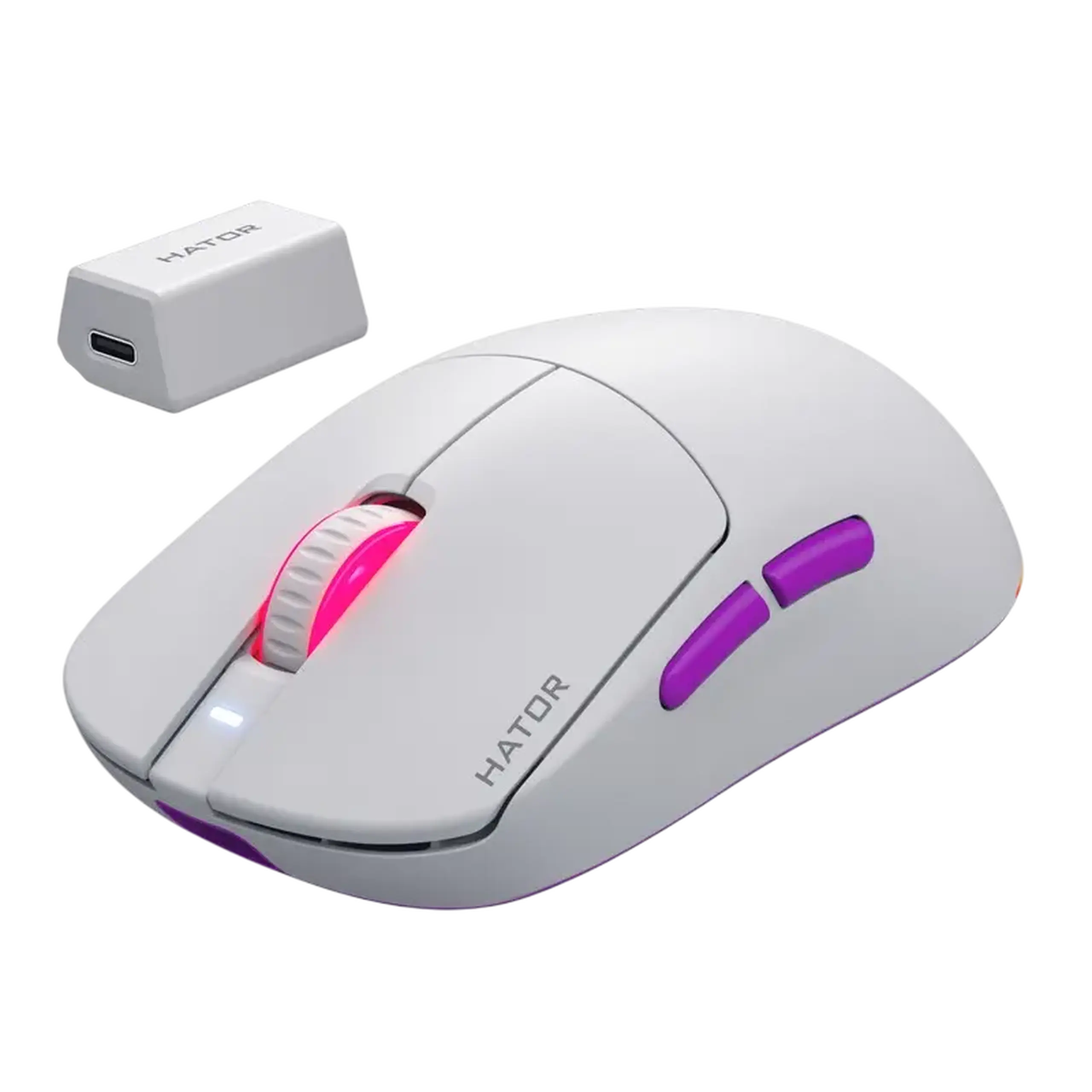 Gaming Mouse HATOR Quasar 3 8K, Alb
