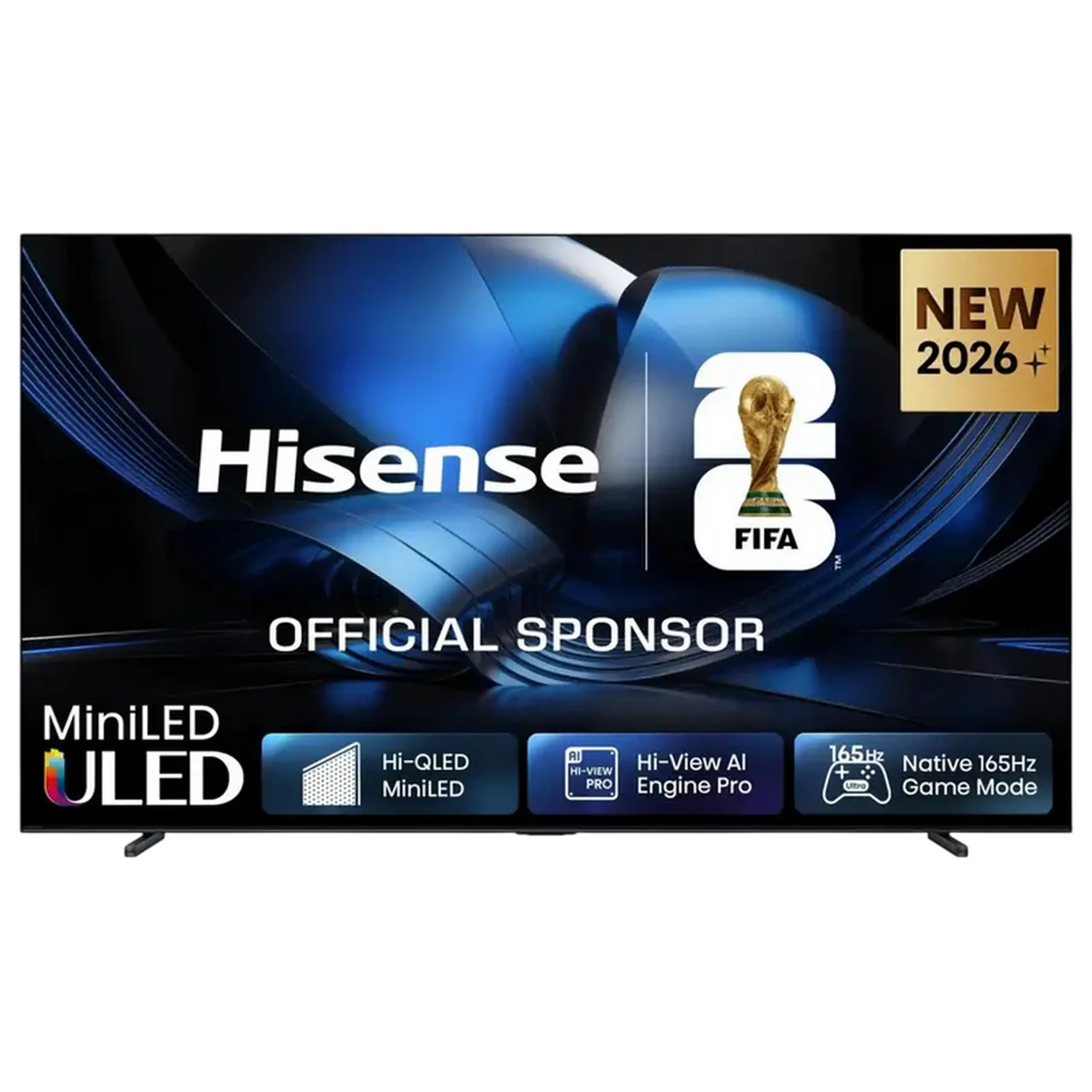 100" MiniLED SMART TV Hisense 100U7SE, 3840x2160 4K UHD, VIDAA U9, Negru