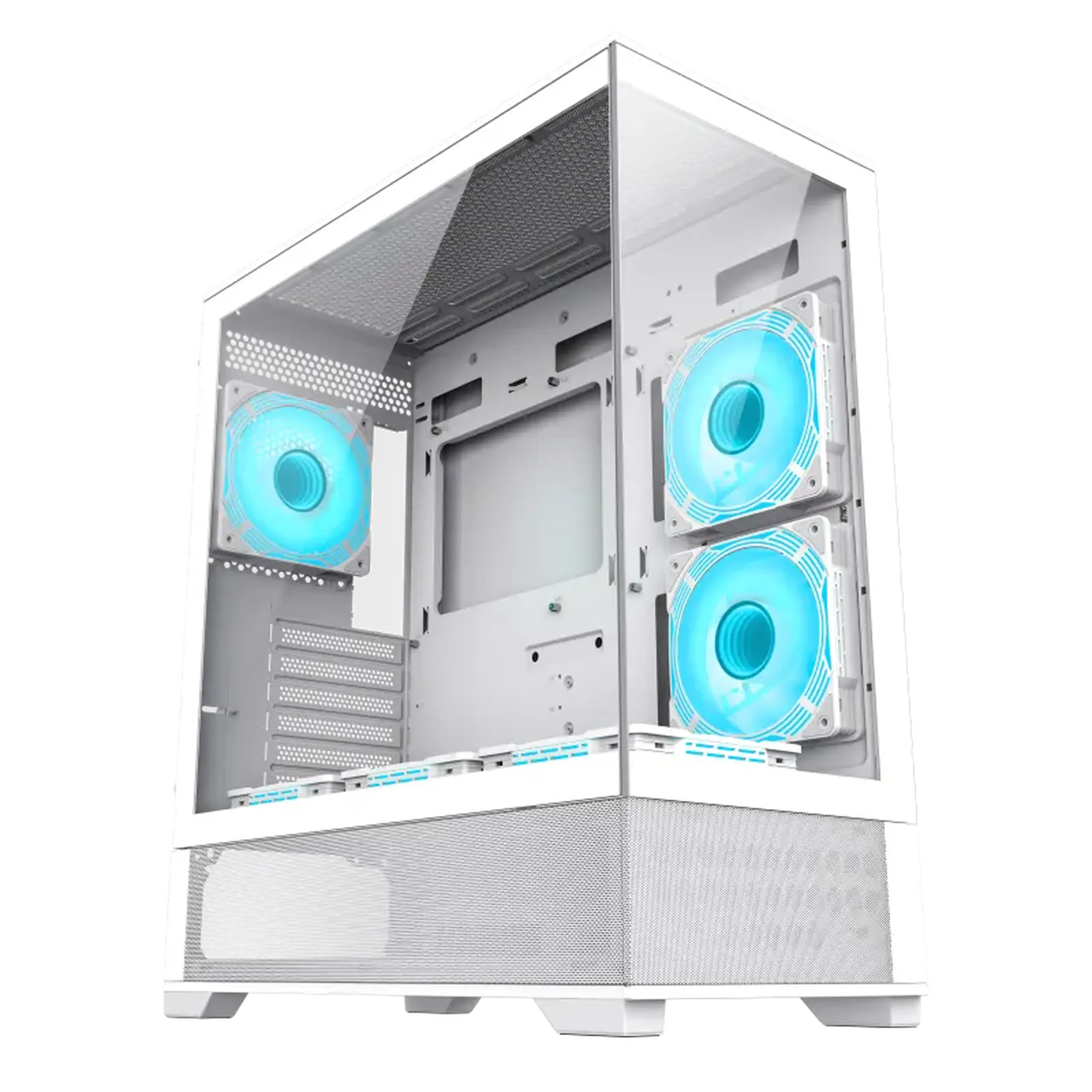 Carcasă PC Gamemax VISTA, Midi-Tower, Fără PSU, Alb