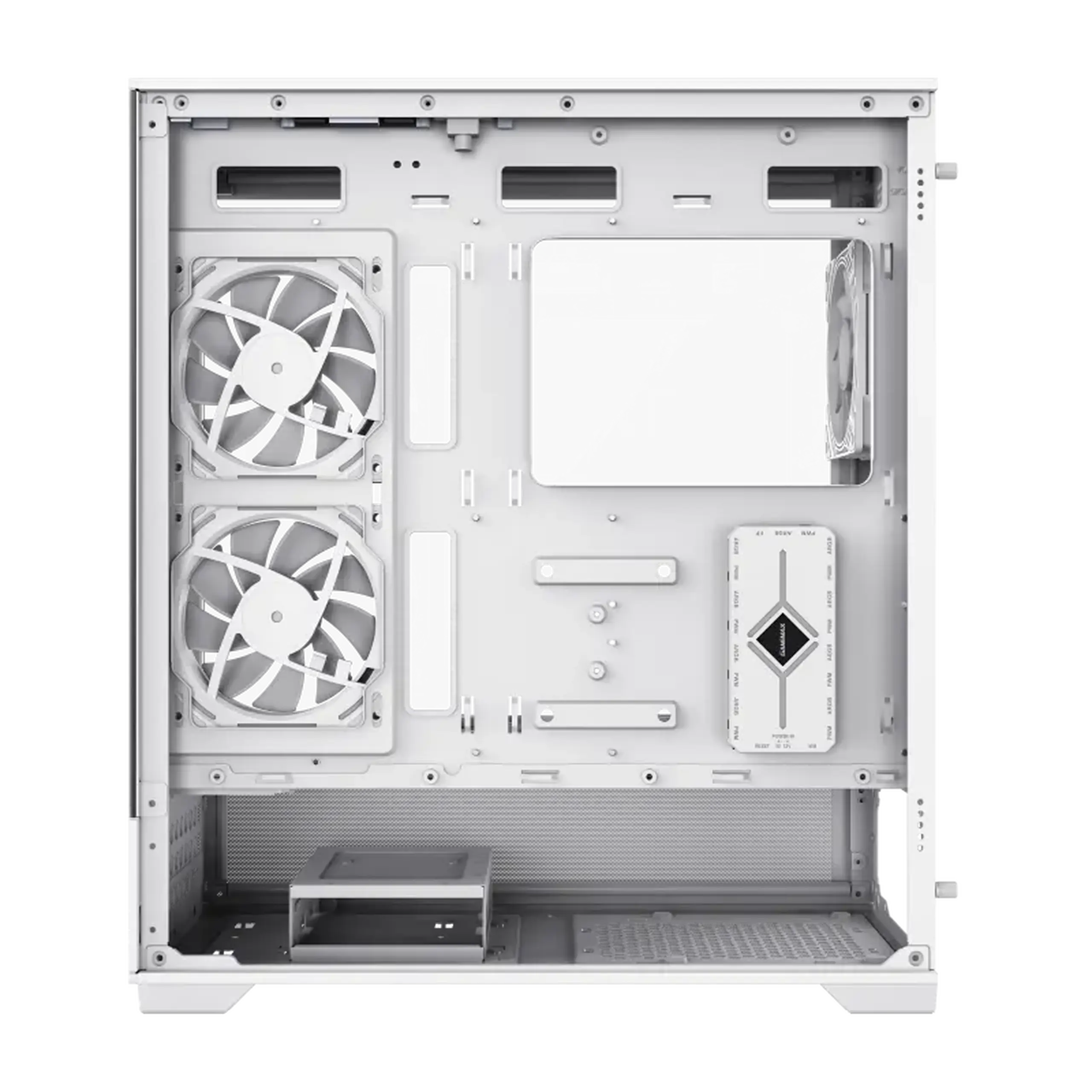 Carcasă PC Gamemax VISTA, Midi-Tower, Fără PSU, Alb